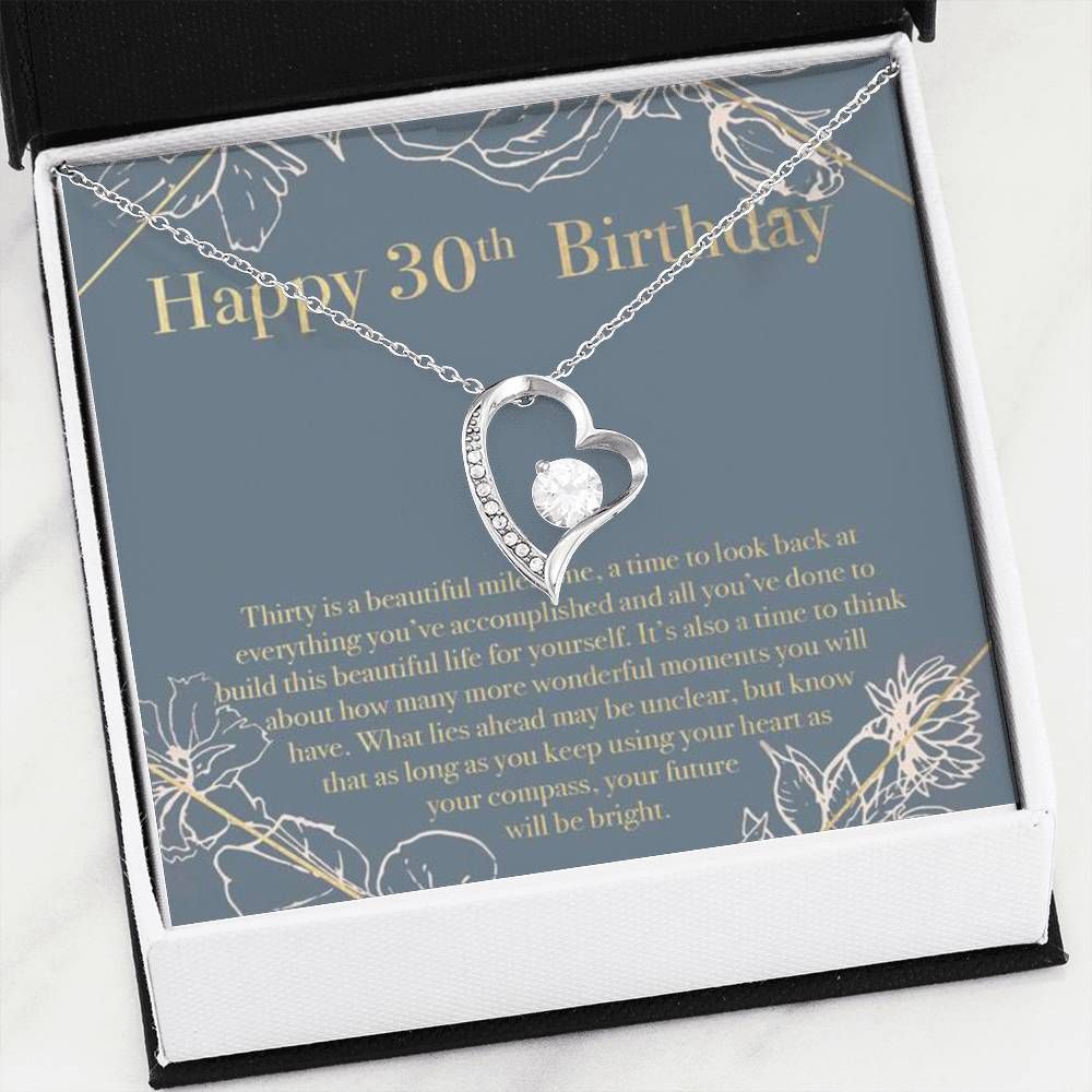 Happy 30th Birthday Forever Love Necklace