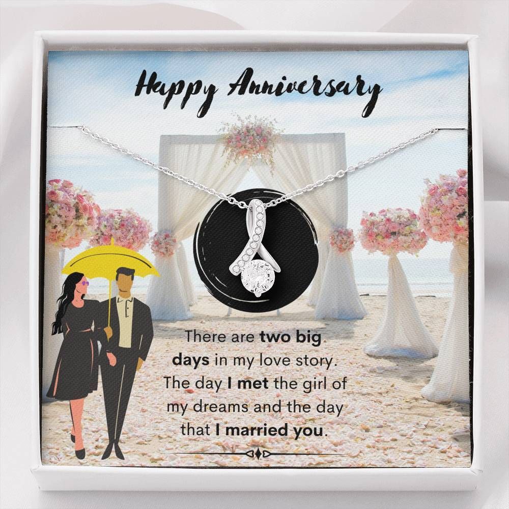 Happy Anniversary The Day I Met You Alluring Beauty Necklace