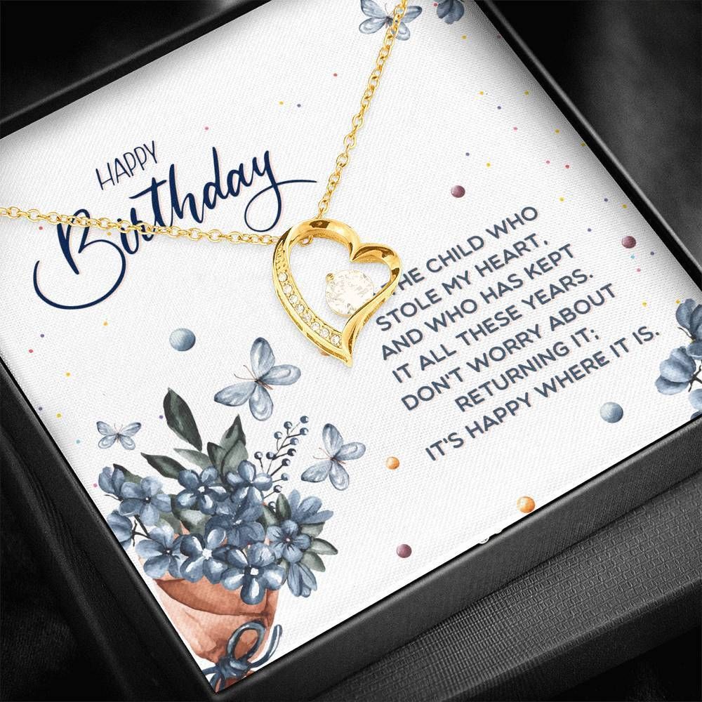 Happy Birthday To The Child Forever Love Necklace