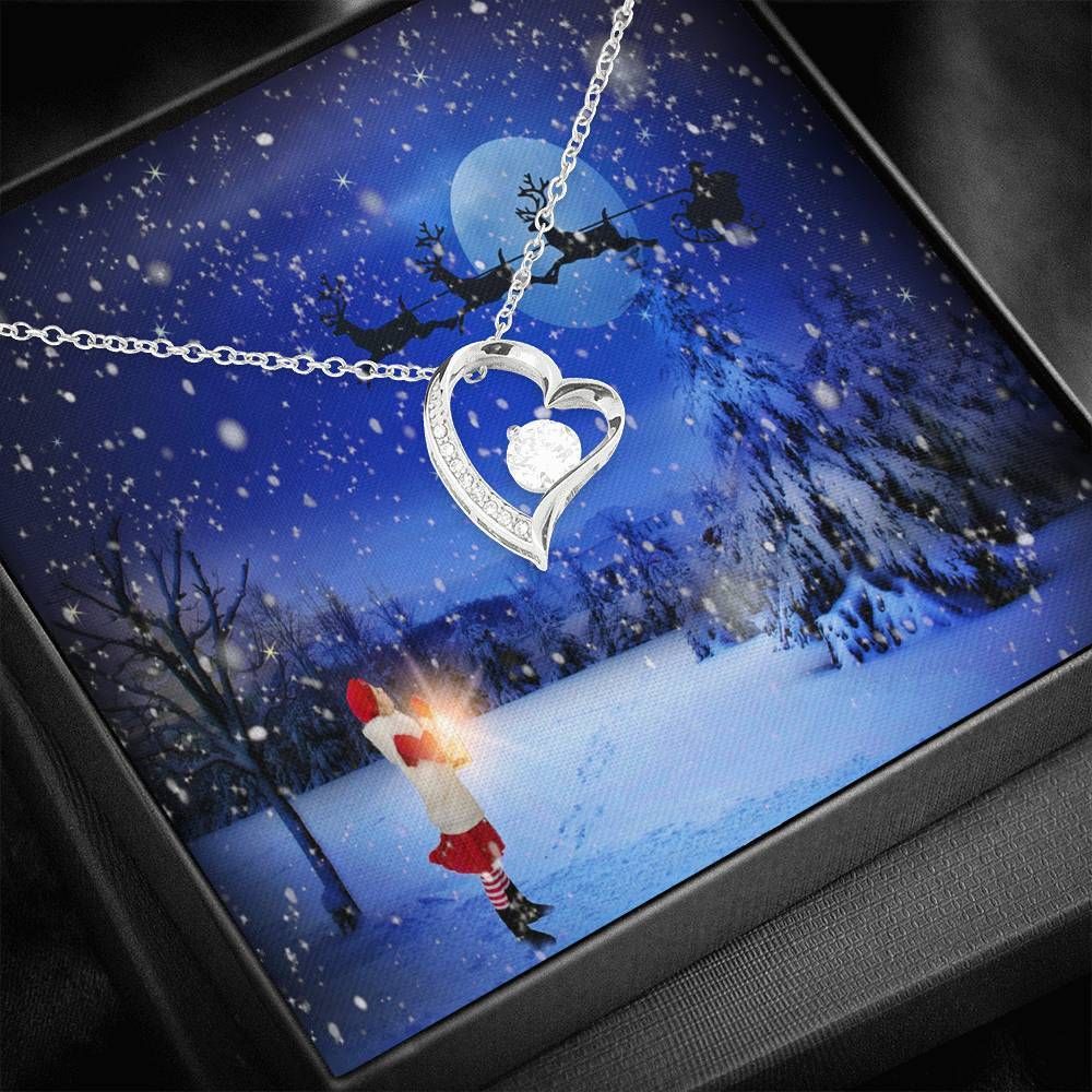Happy Christmas Hope Forever Love Necklace Giving Women