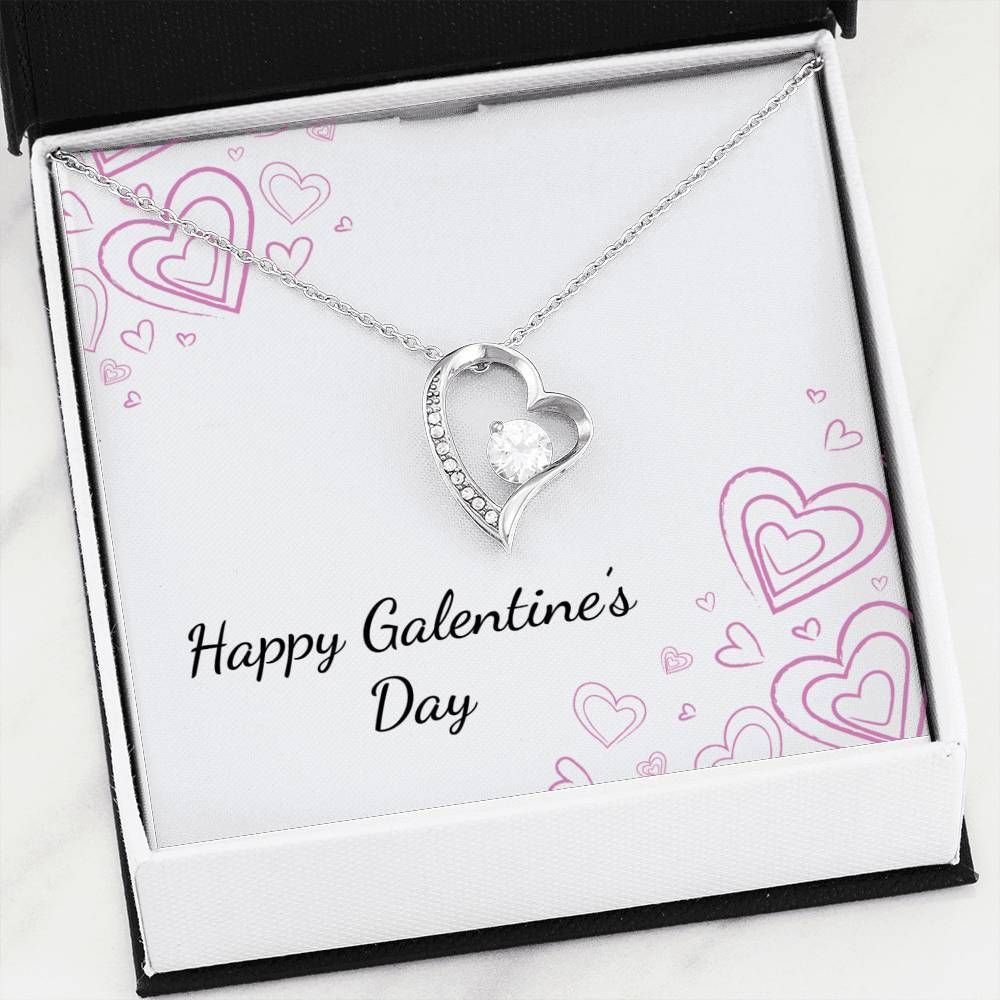Happy Galentine's Day Forever Love Necklace Gift For Friend