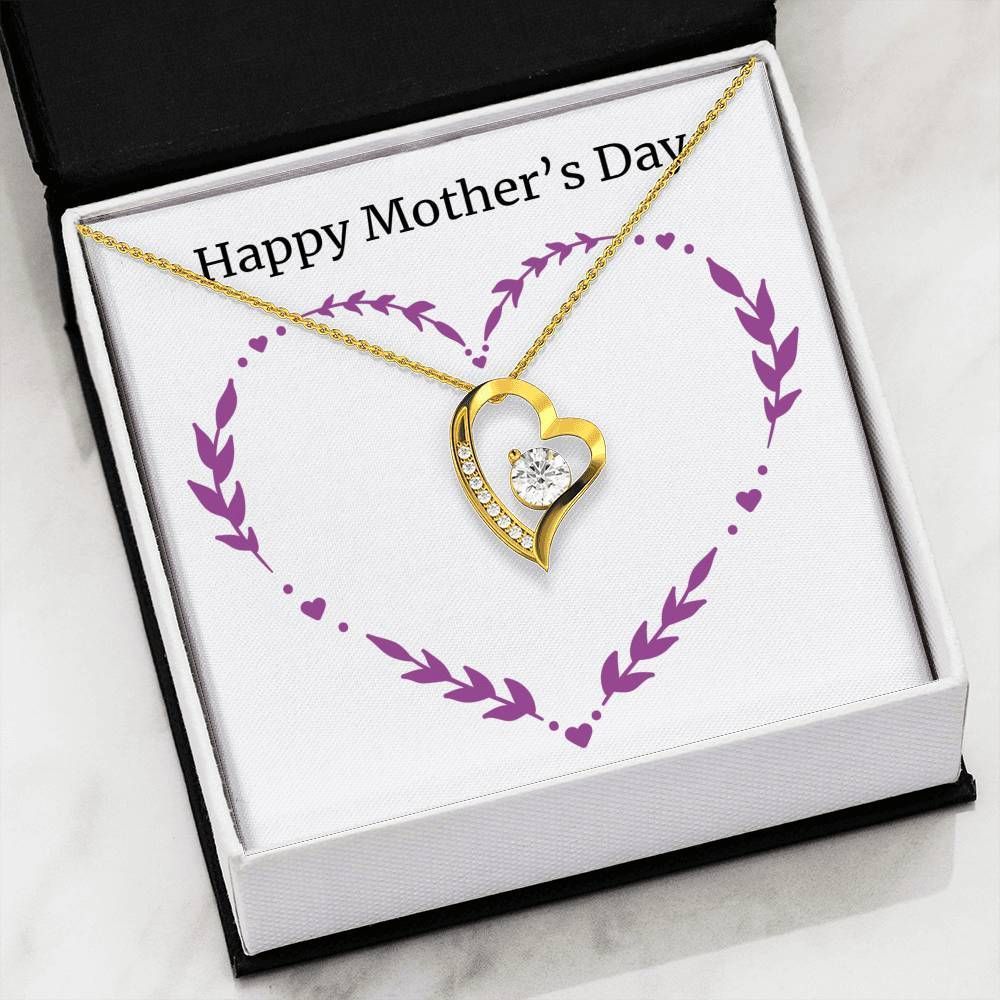 Happy Mother's Day Forever Love Necklace Giving Life Partner
