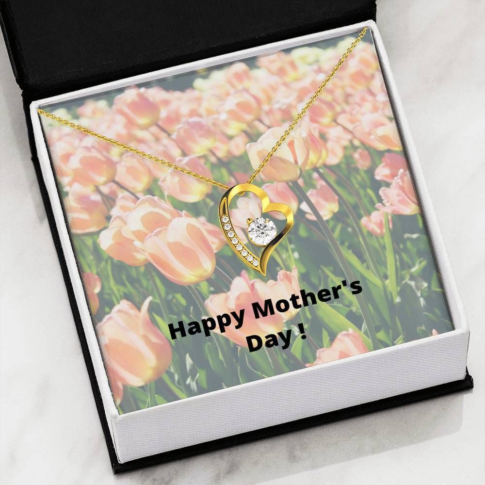 Happy Mothers Day Forever Love Necklace With Free Message And Gift Box