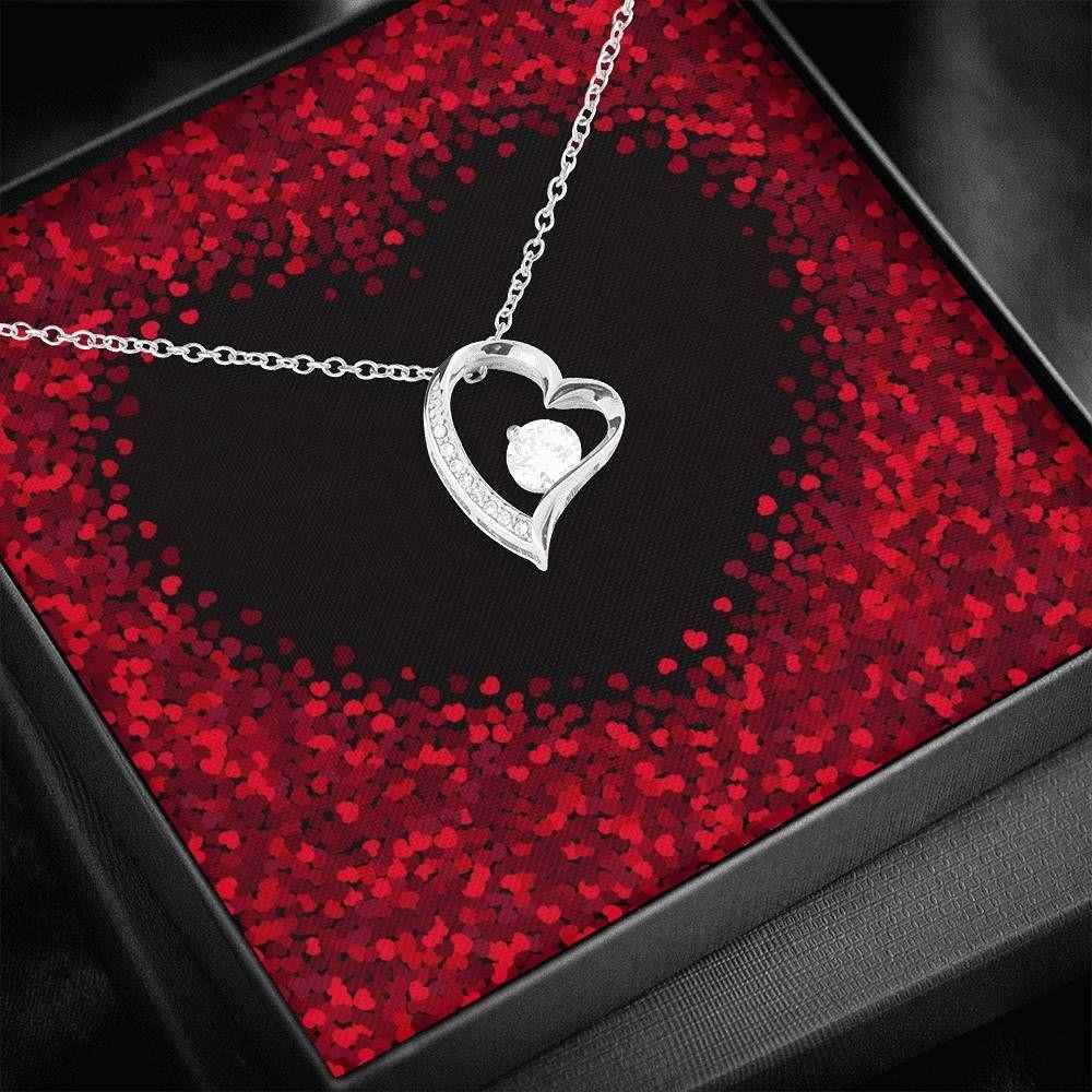 Happy Valentines Day Gift For Her Forever Love Necklace