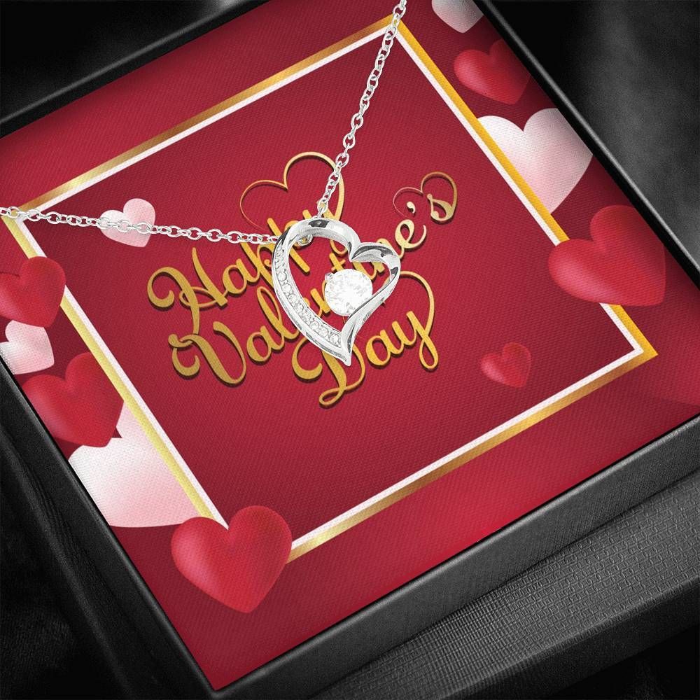 Happy Valentines Day Thanks For Always Be My Love Forever Love Necklace