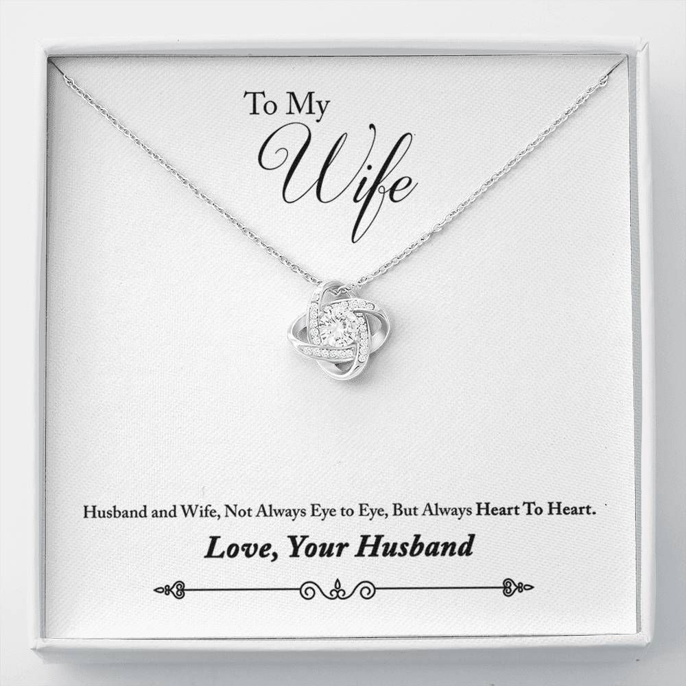 Heart To Heart Love Knot Necklace To Life Partner