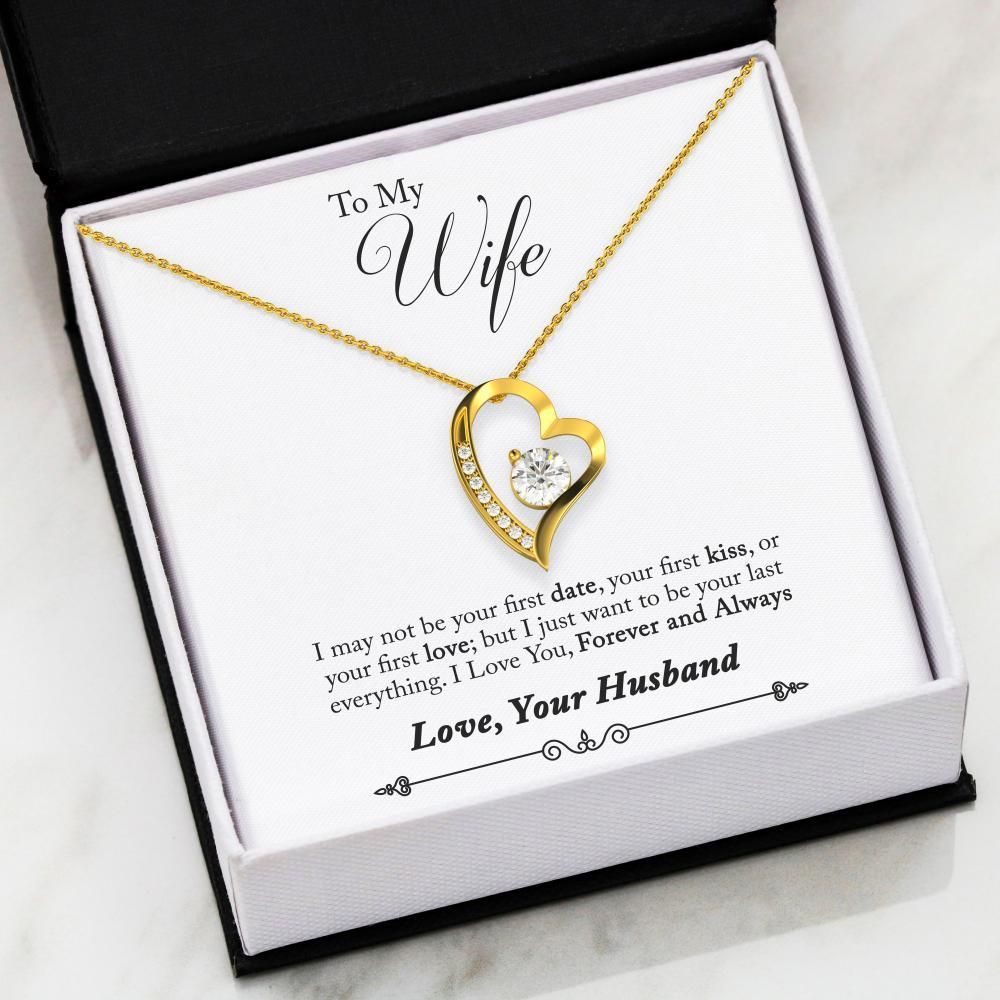 Hold My Hand Forever 18K Gold Forever Love Necklace For Wife