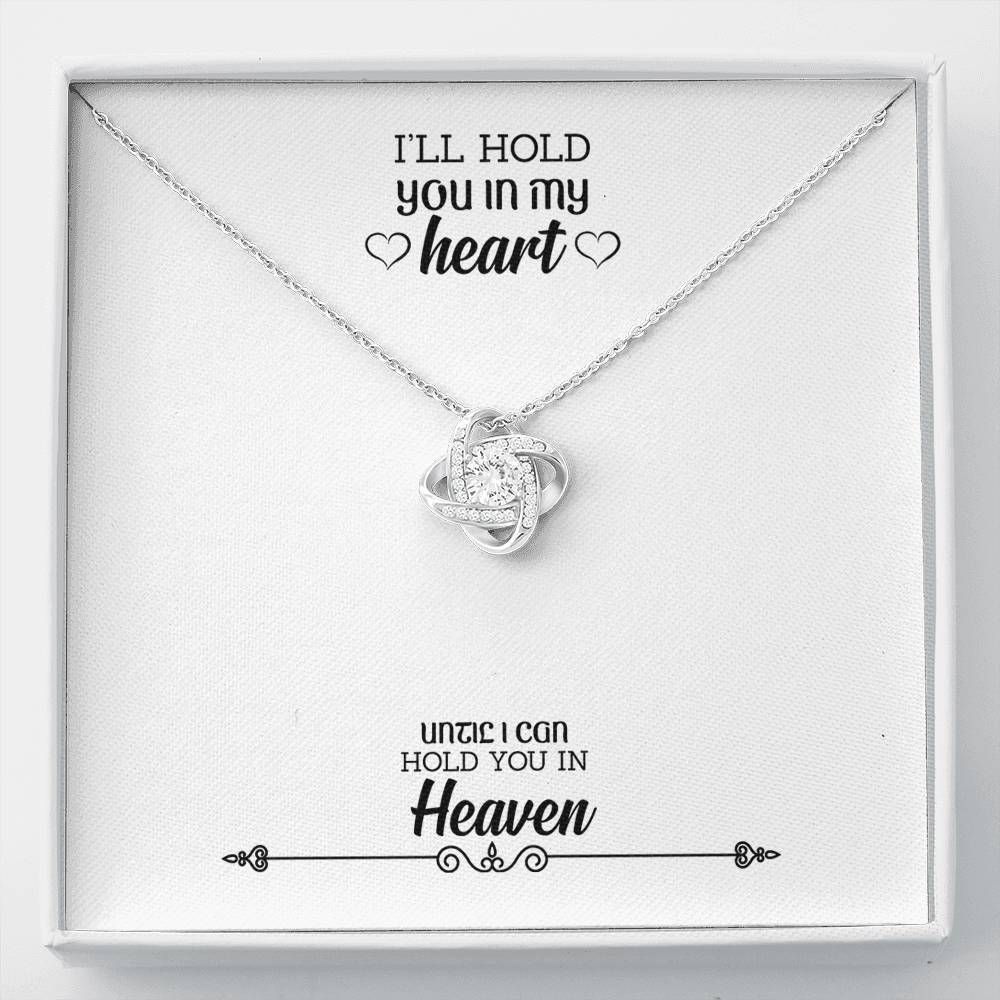 Hold You In My Heart Love Knot Necklace