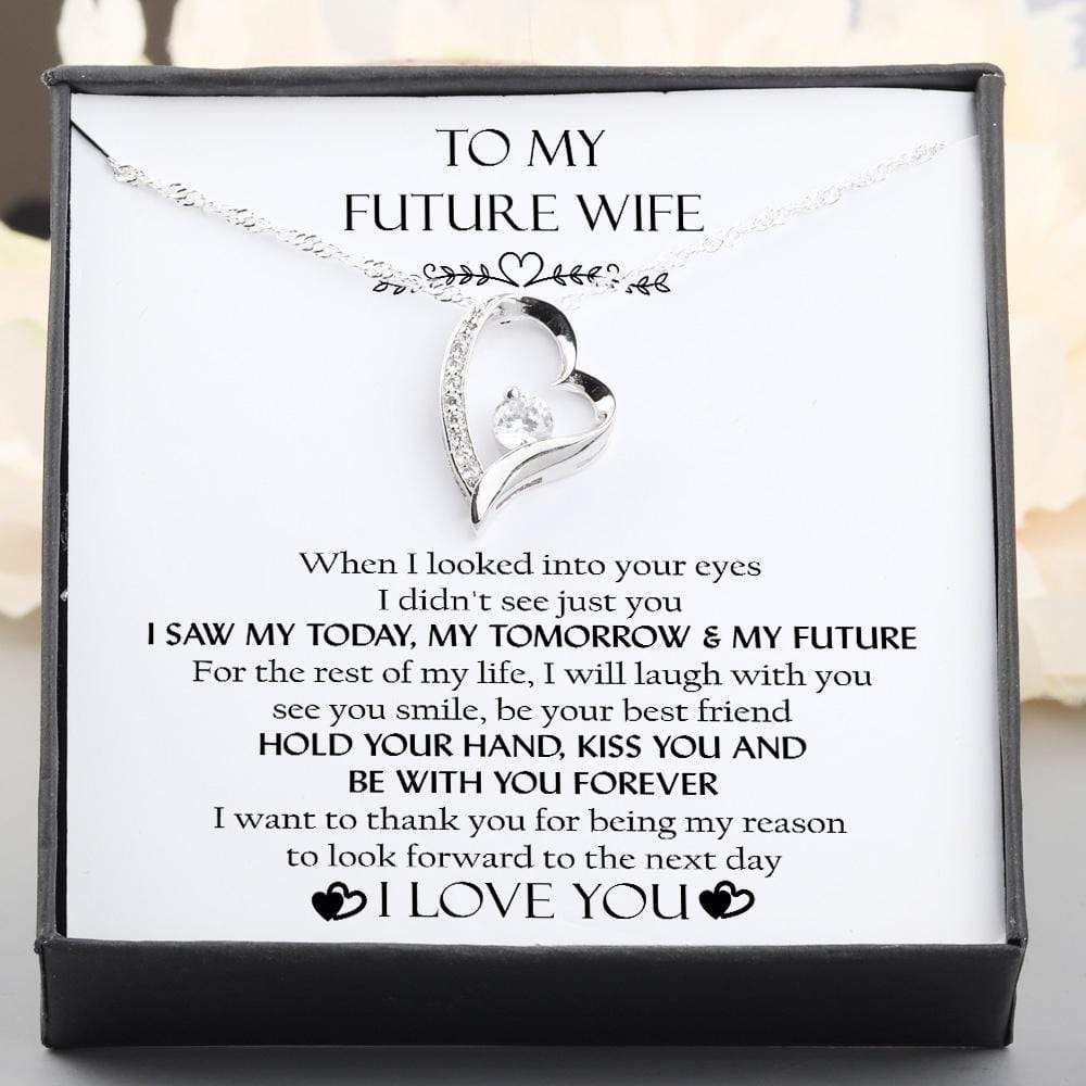 Hold Your Hand Kiss You Forever Love Necklace Gift For Wife Future Wife