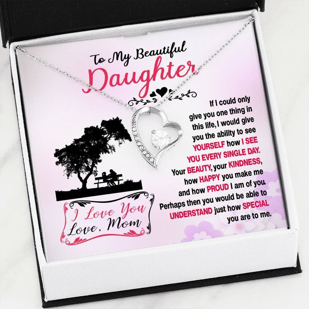 How Happy You Make Me Forever Love Necklace Mom Giving Daughter
