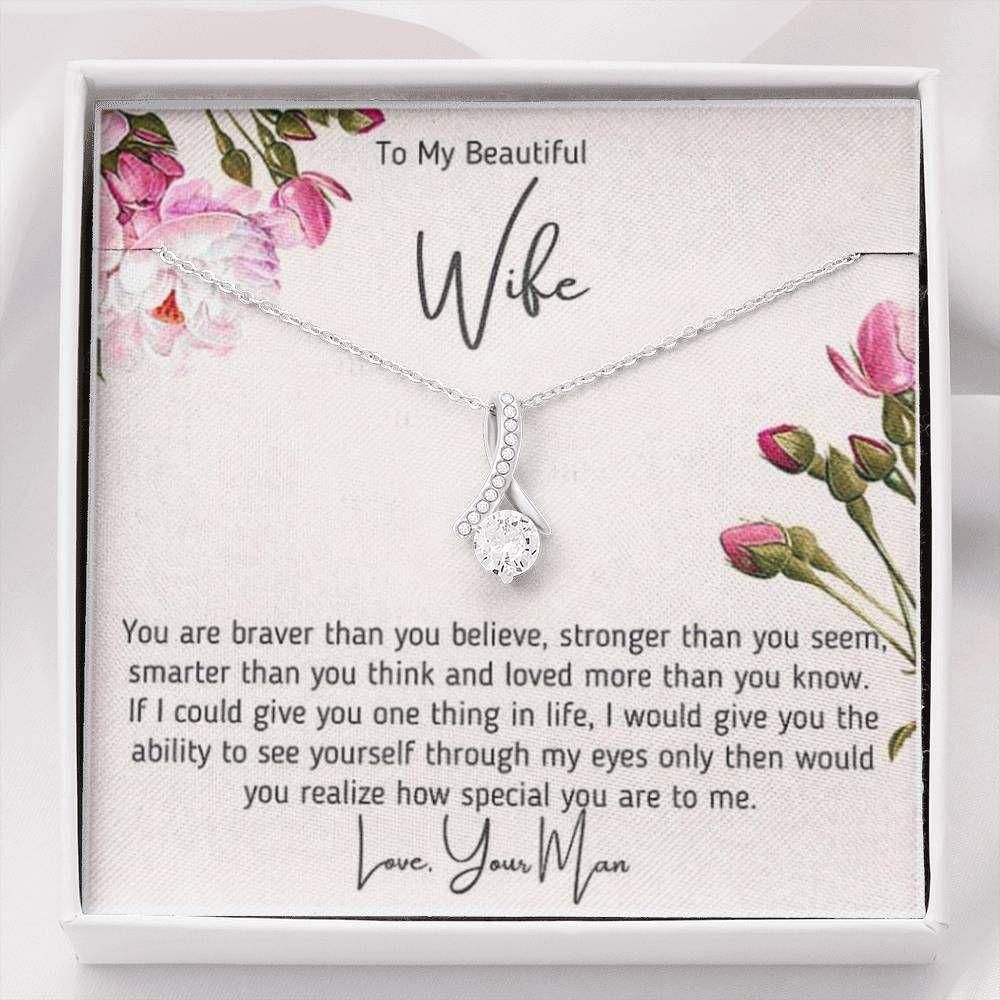 How Special You Are Alluring Beauty Necklace  Gift For   Wife