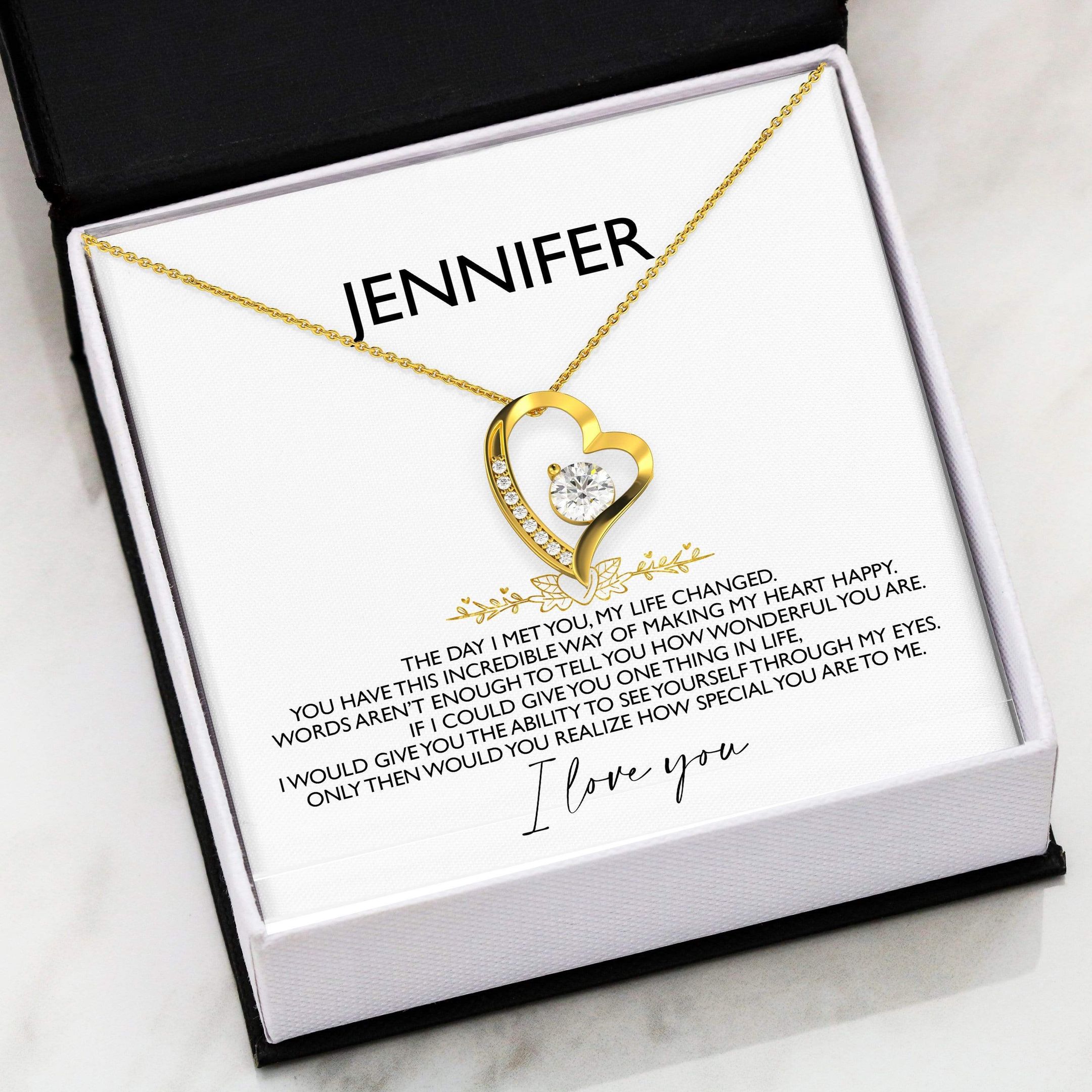 How Special You Are To Me 18k Gold Forever Love Necklace Giving Jennifer