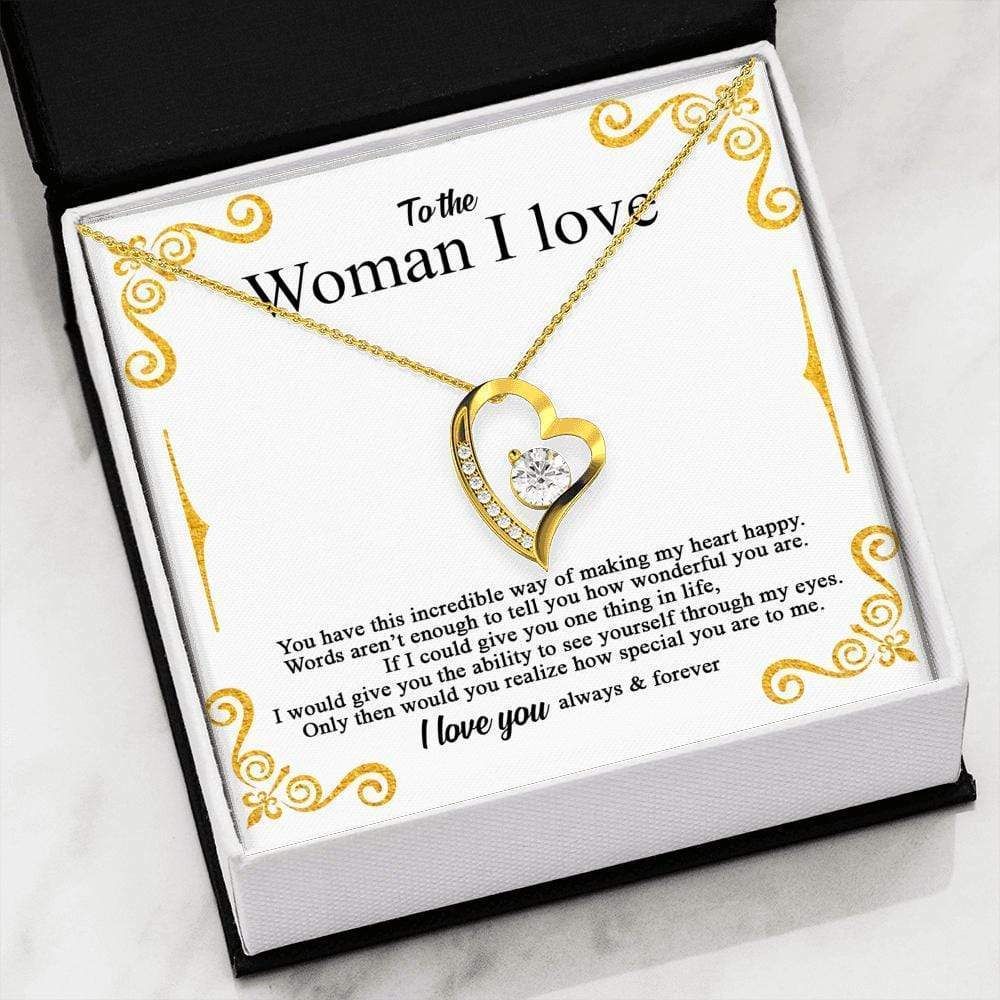 How Special You Are To Me 18k Gold Forever Love Necklace Giving Your Woman