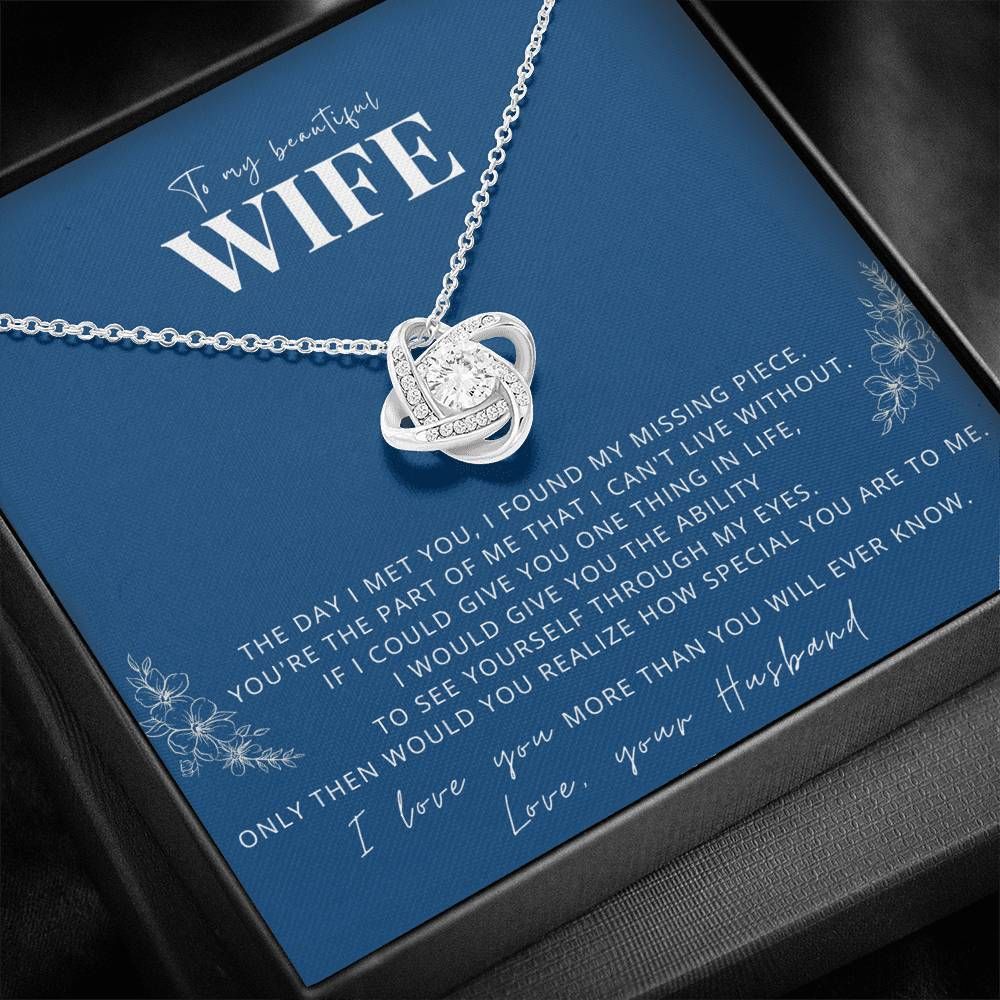 How Special You Are To Me Love Knot Necklace Husband Gift For Wife