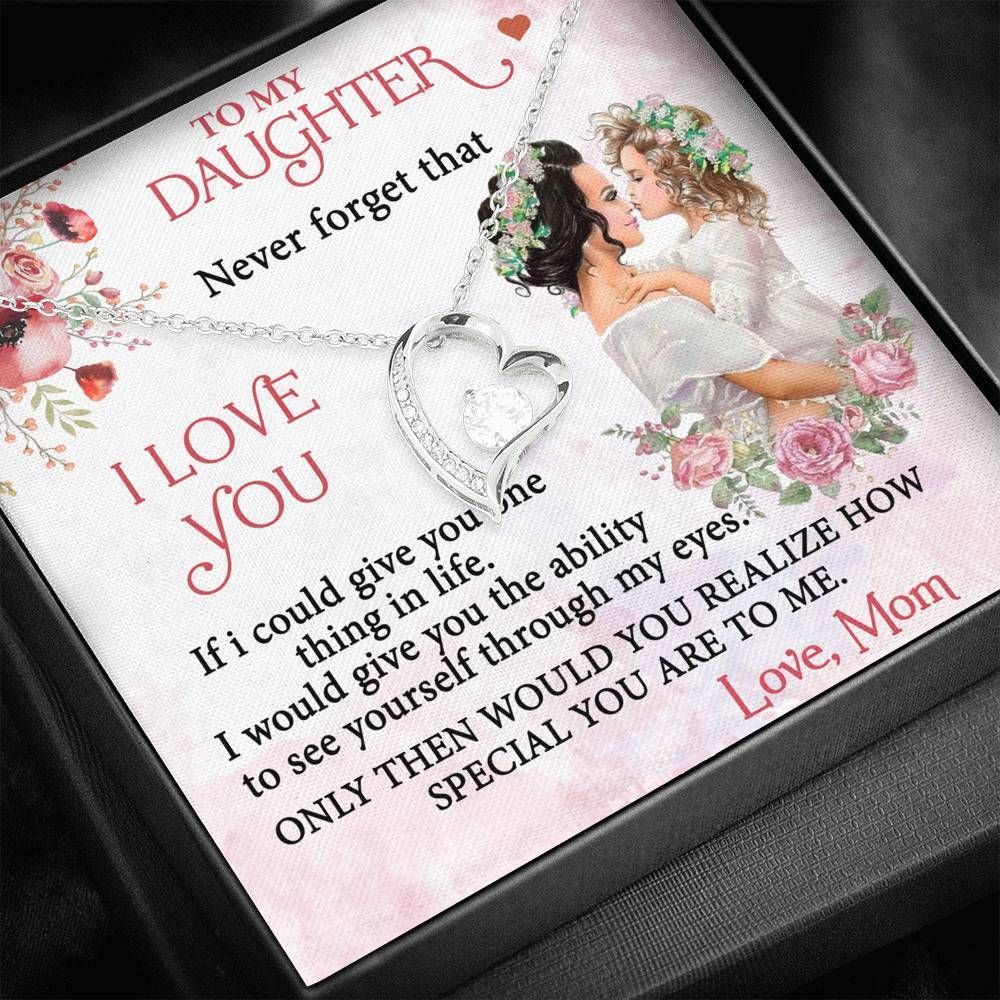 How Special You Are To Me Mom Gift For Daughter Silver Forever Love Necklace