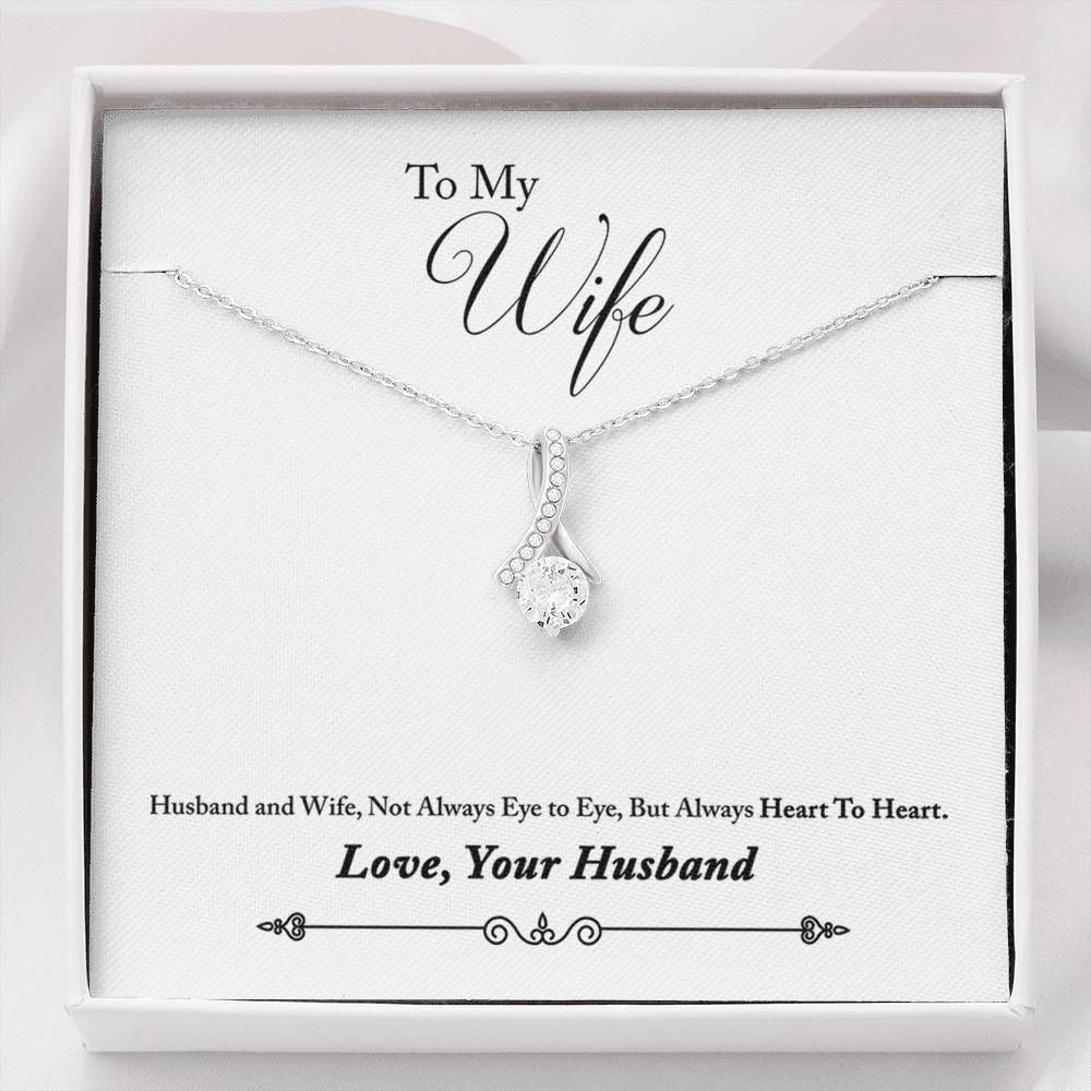 Husband To Wife Always Heart To Heart Alluring Beauty Necklace