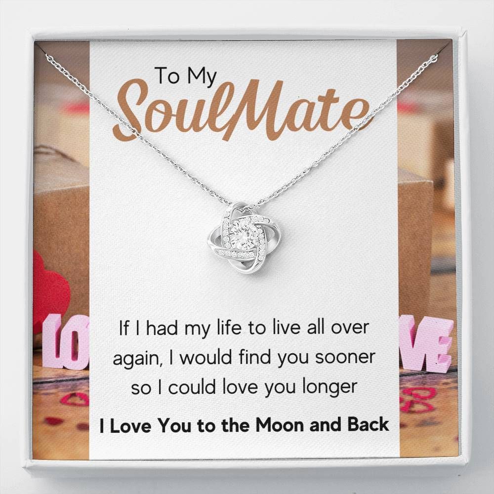 I Could Love You Longer Love Knot Necklace For Soulmate