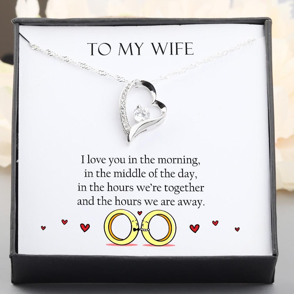 I Love You All Times Giving Wife Silver Forever Love Necklace