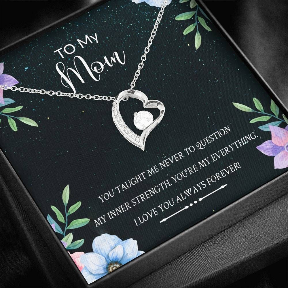 I Love You Always Forever Silver Forever Love Necklace Giving Mom