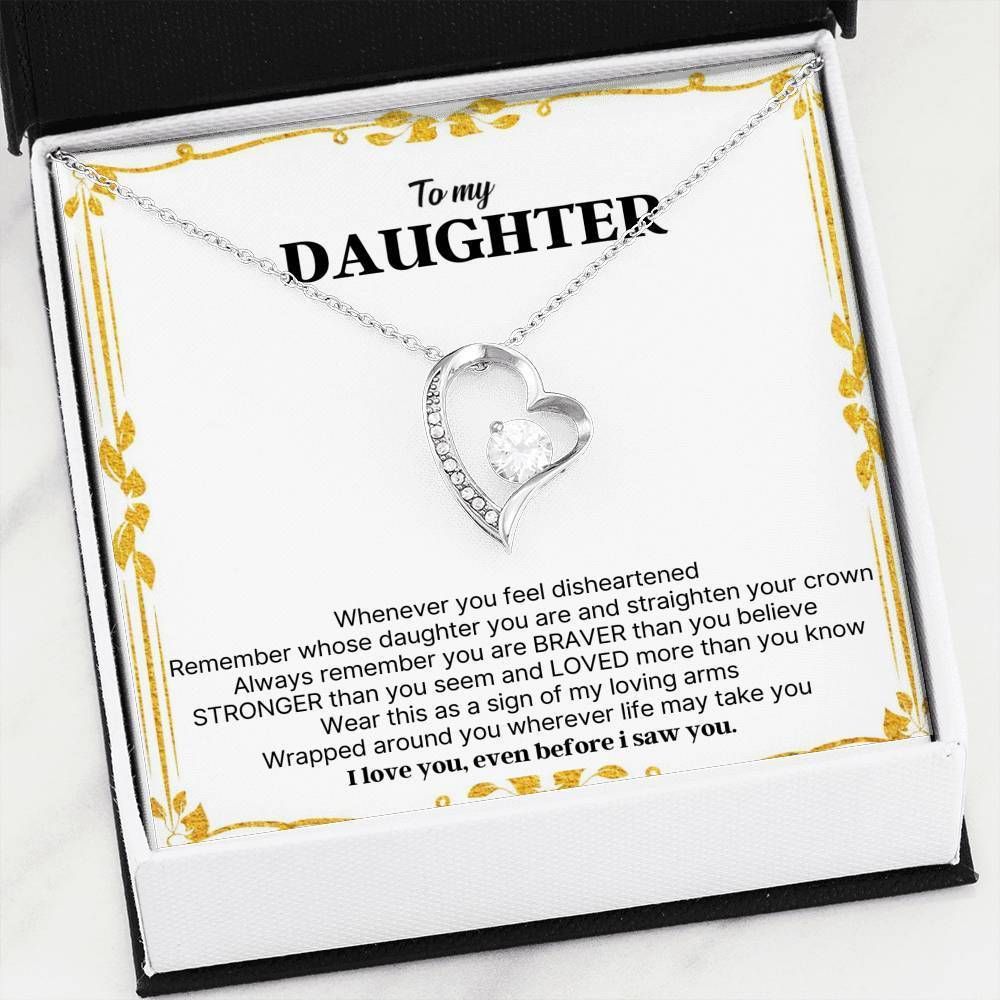 I Love You Ever Before I Saw You Forever Love Necklace For Daughter