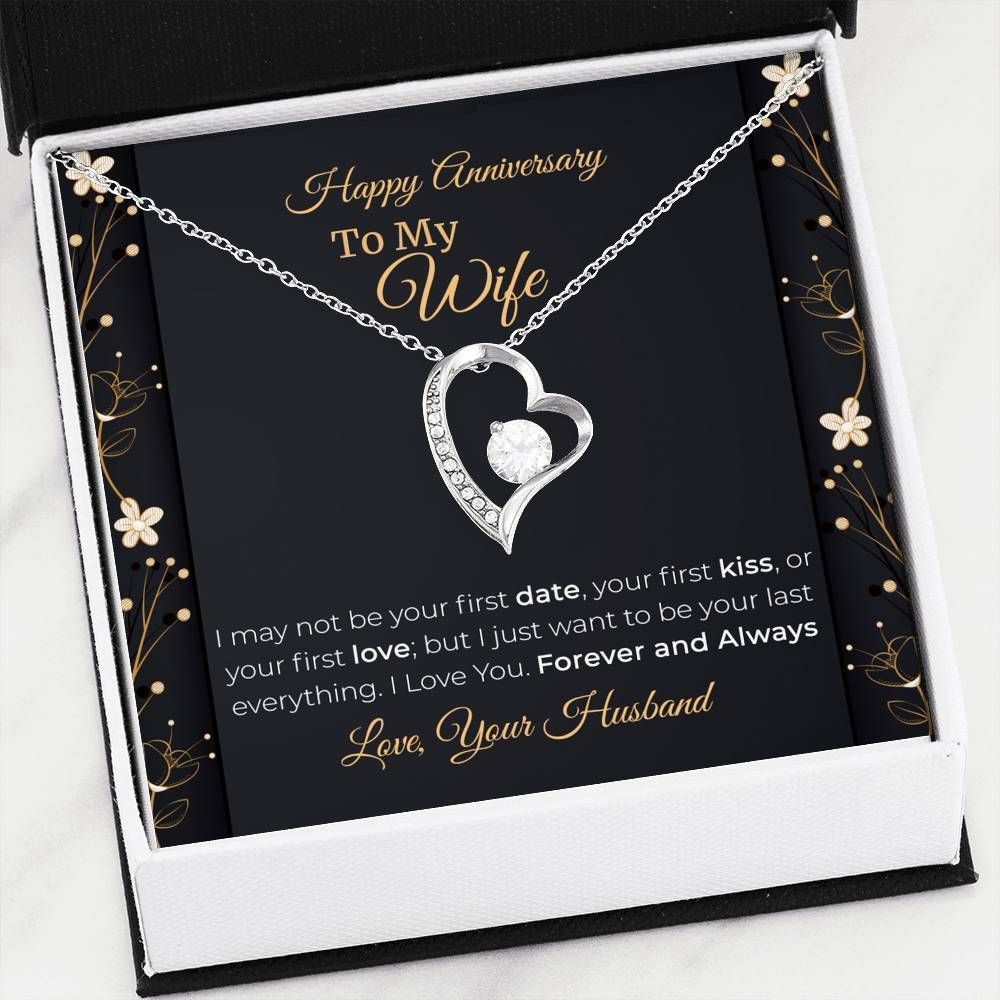 I Love You Forever And Always Husband Gift For Wife Silver Forever Love Necklace