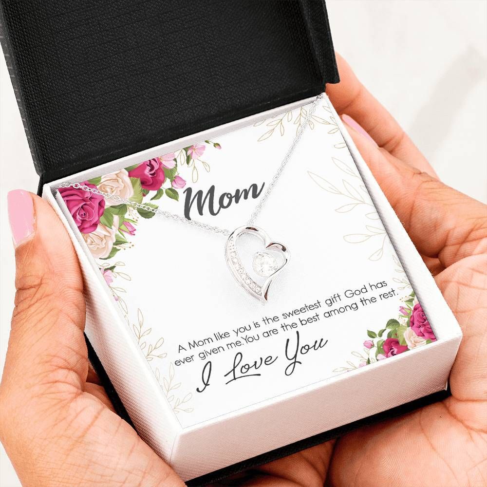I Love You Forever Love Necklace For Mom