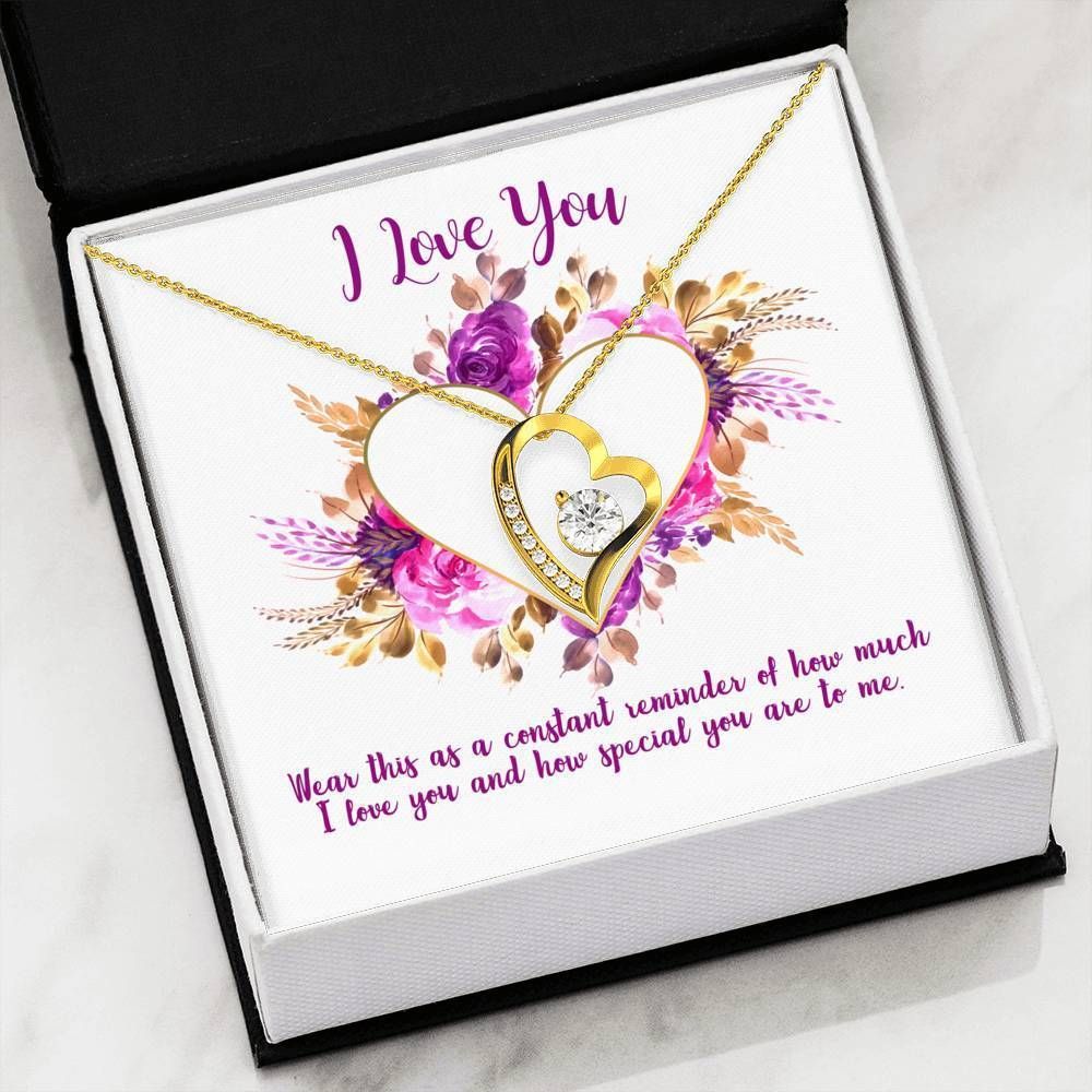 I Love You Forever Love Necklace T19a9