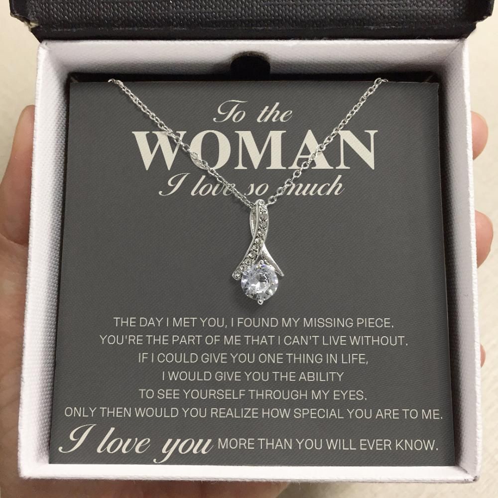 I Love You More Than You Will Ever Know To Wife Alluring Beauty Necklace