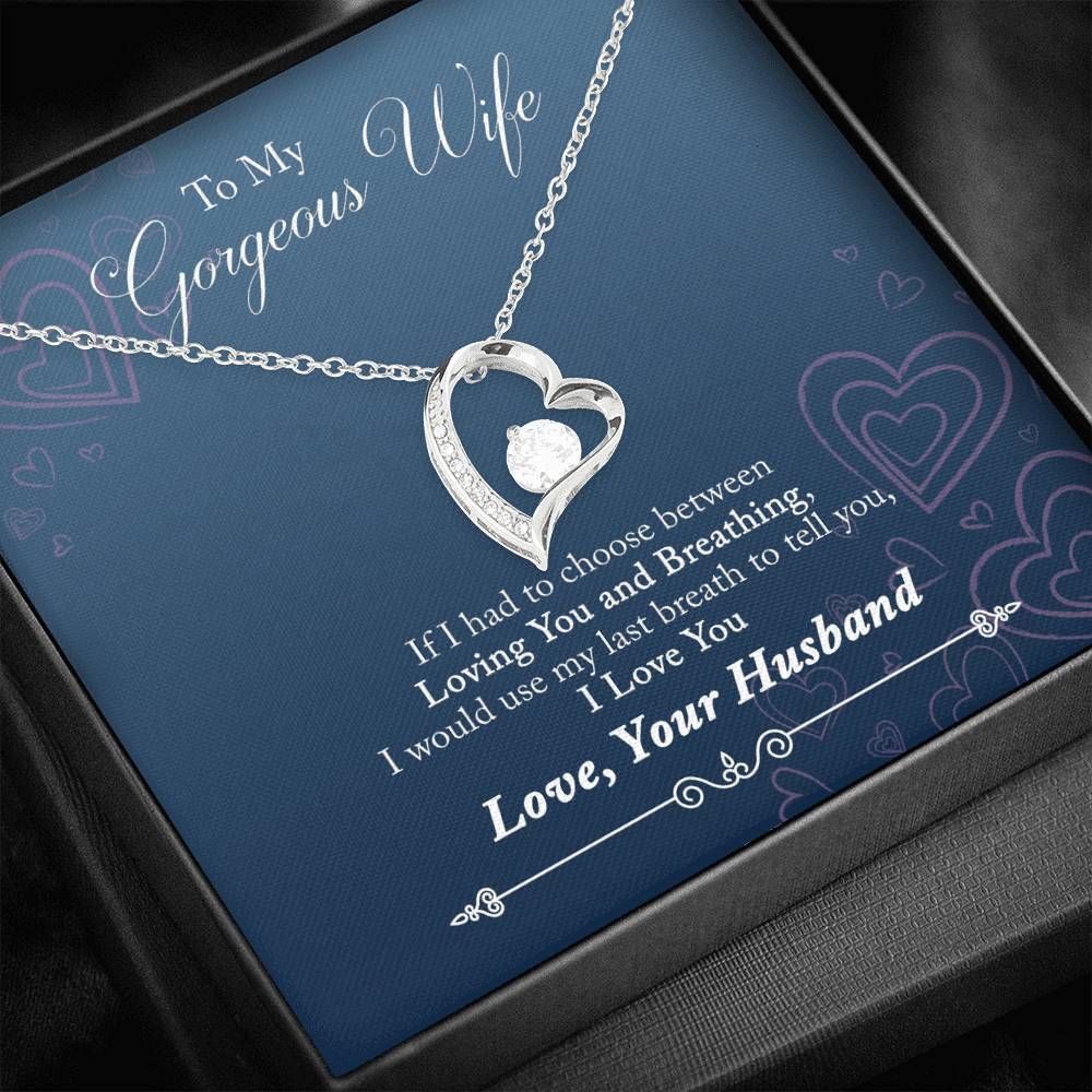 I Love You My Gorgeous Wife Forever Love Necklace