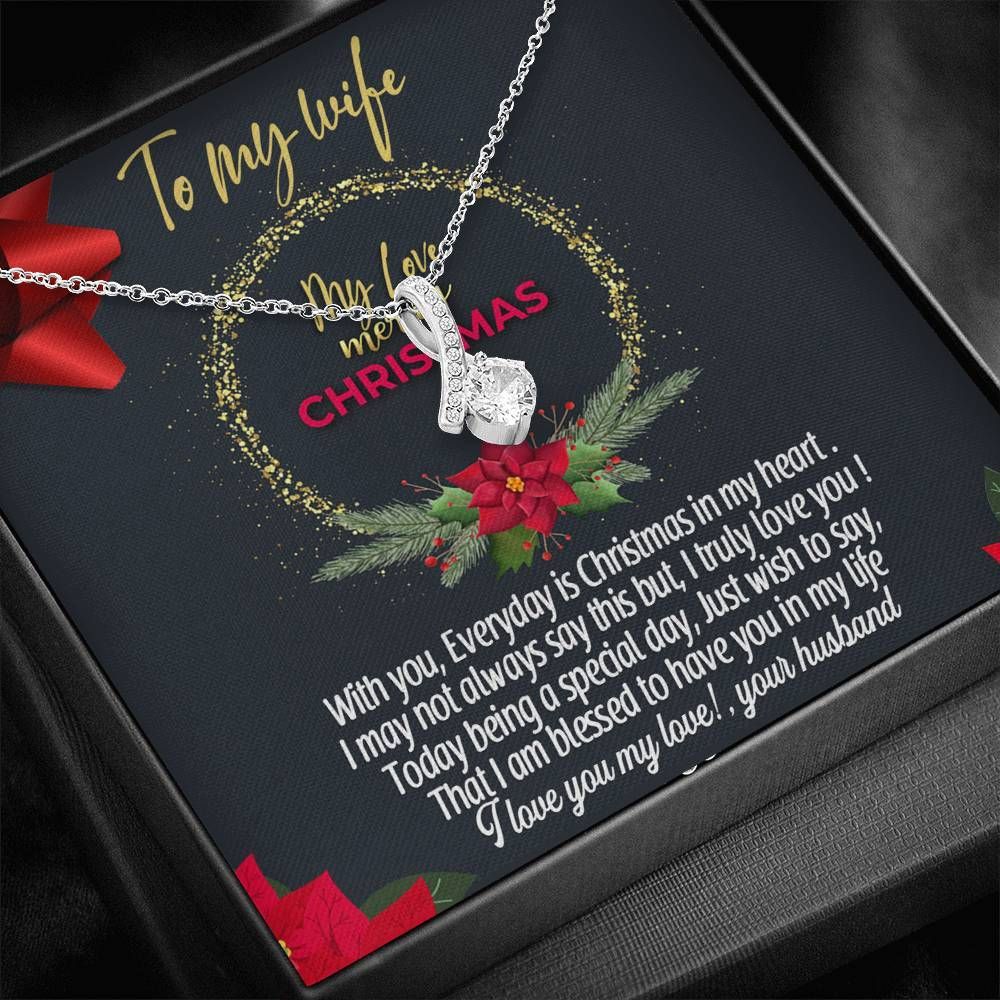 I Love You My Love Alluring Beauty Necklace Christmas Gift For Wife