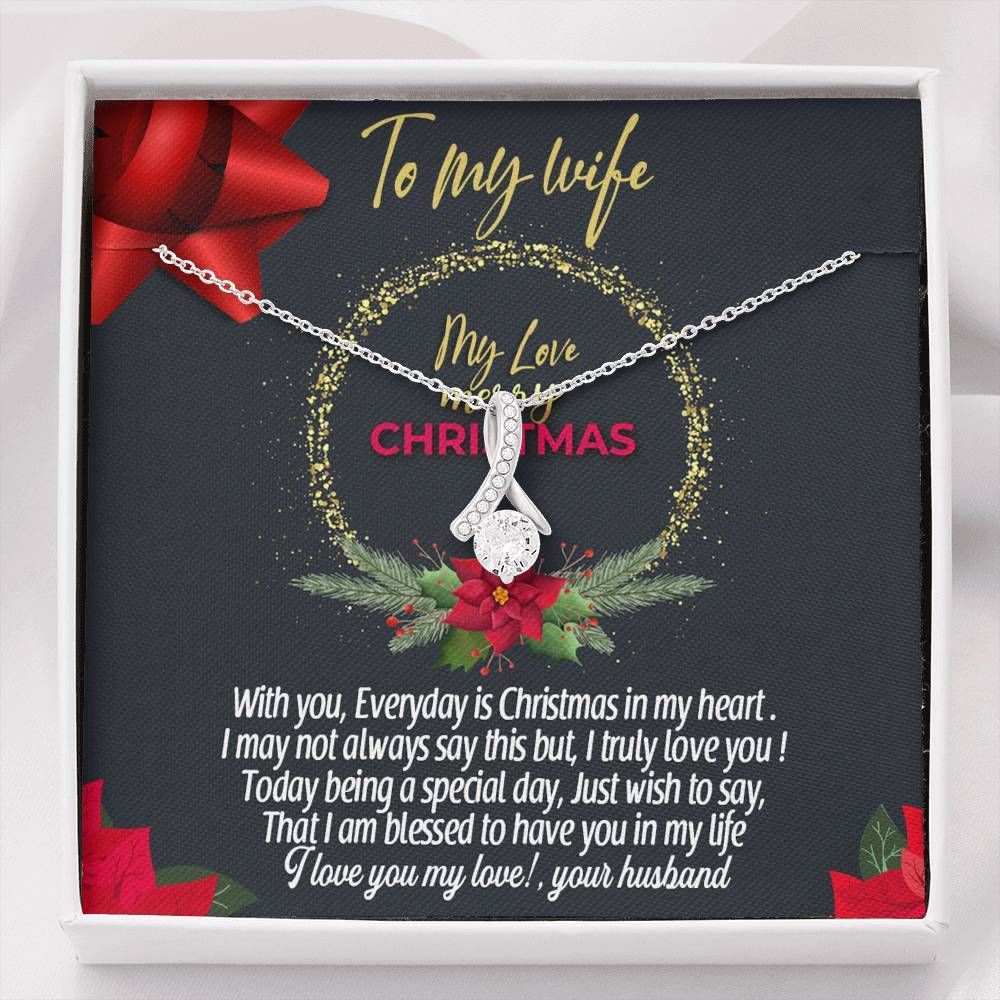 I Love You My Love Alluring Beauty Necklace Christmas Gift For Wife