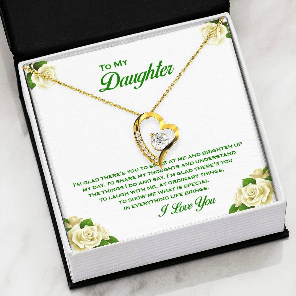 I Love You Silver Forever Love Necklace Birthday Gift For Daughter