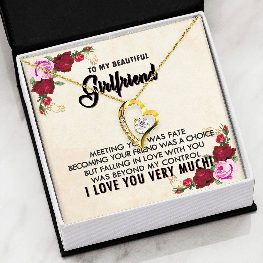 I Love You Very Much Forever Love Necklace For Girlfriend