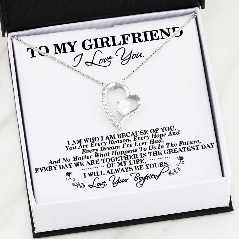 I Will Always Be Yours Gift For Girlfriend Forever Love Necklace