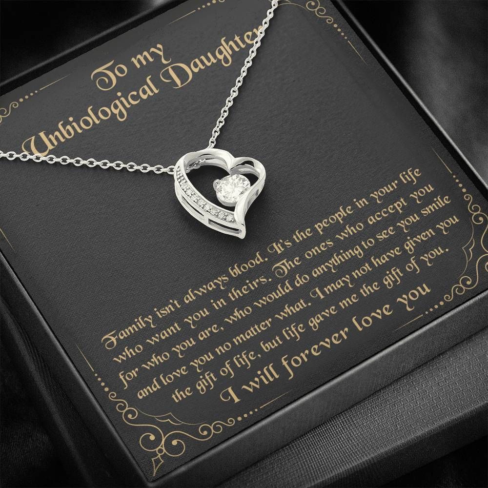 I Will Forever Love You Forever Love Necklace Gift For Daughter Bonus Daughter