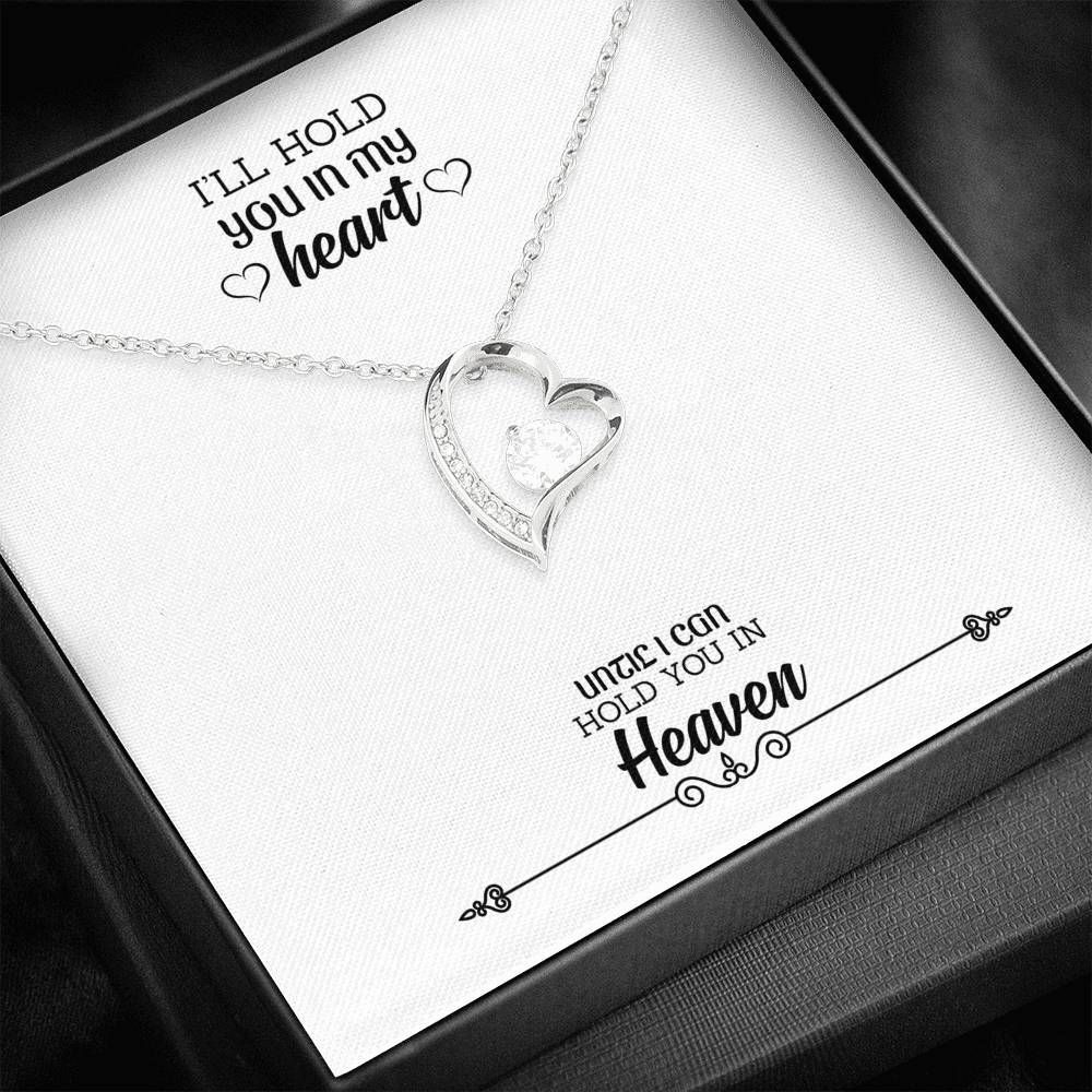 I Will Hold You In My Heart Silver Forever Love Necklace Giving Wife