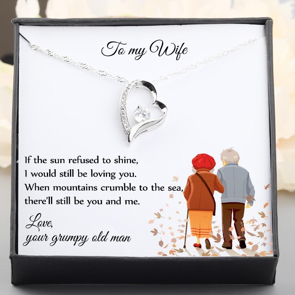 I Would Still Be Loving You Giving Wife Silver Forever Love Necklace