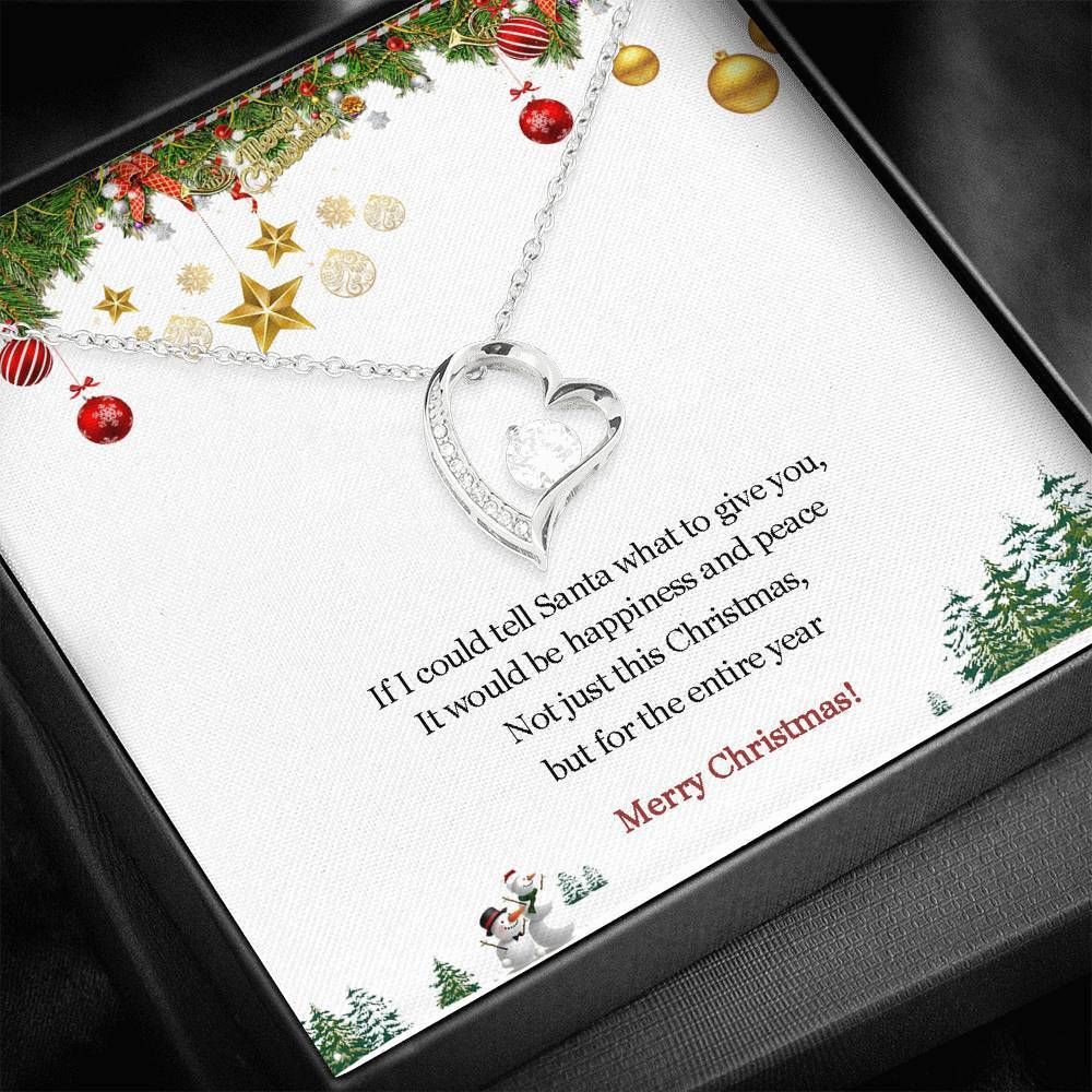 If I Could Tell Santa What To Give You Forever Love Necklace