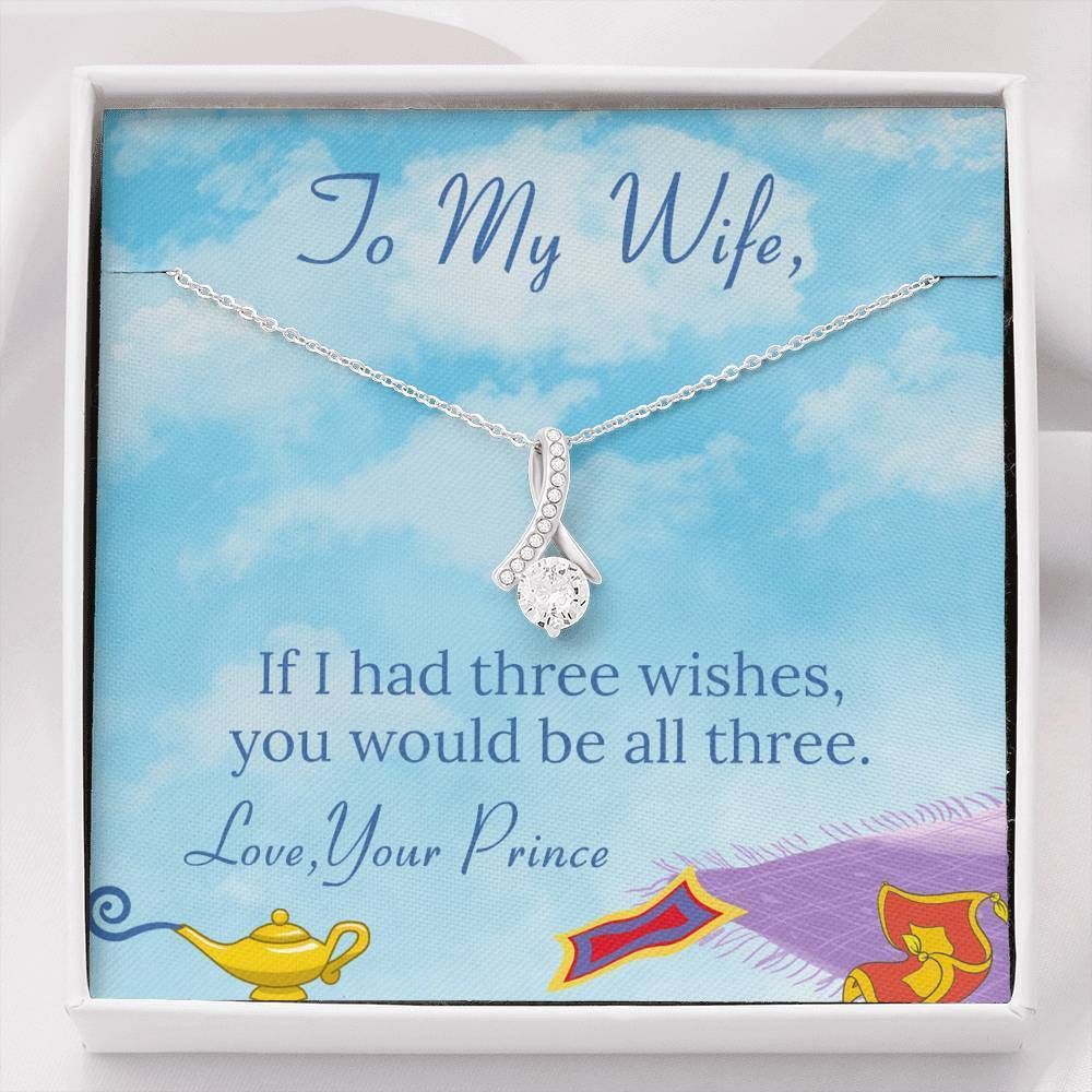 If I Had Three Wishes Alluring Beauty Necklace Gift For   Wife