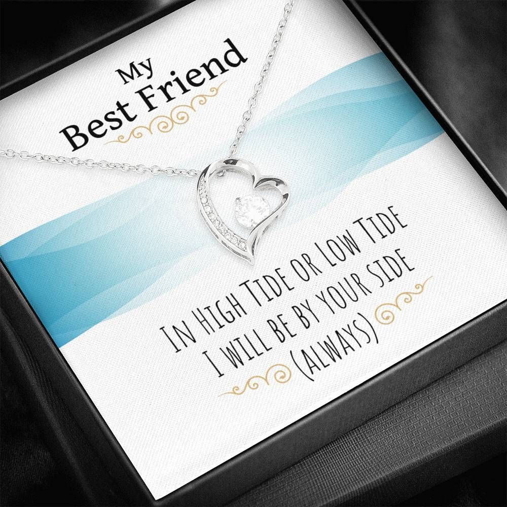 I'll Always Be By Your Side Silver Forever Love Necklace Giving Best Friend