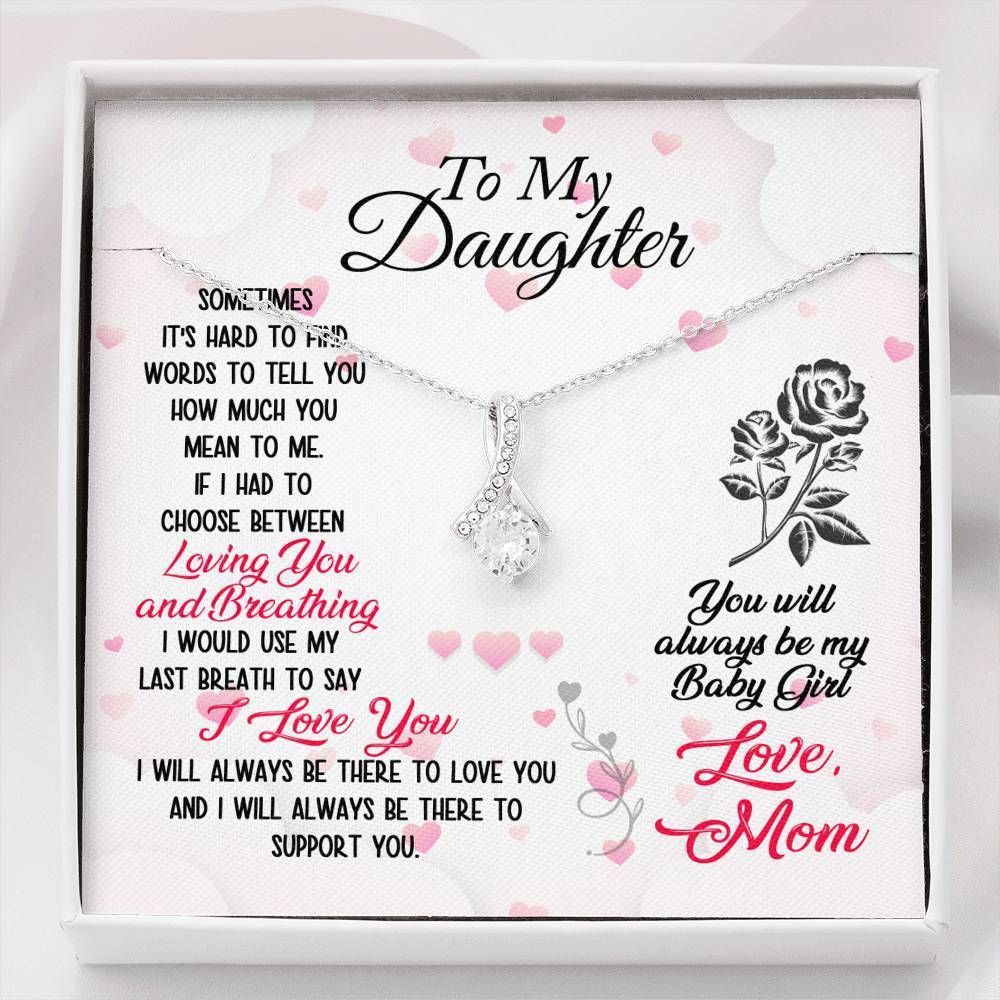 I'll Always Be There For You Mom Giving Daughter Alluring Beauty Necklace
