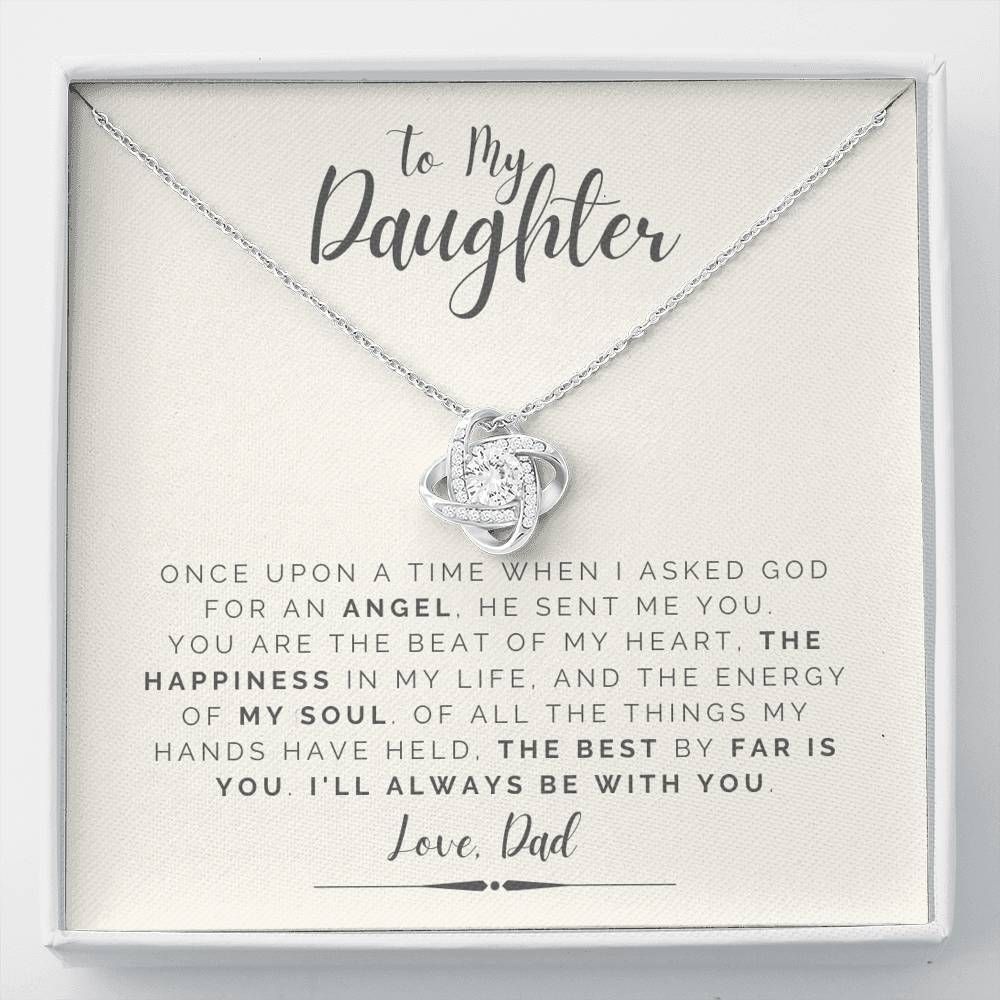 I'll Always Be With You Love Knot Necklace For Daughter