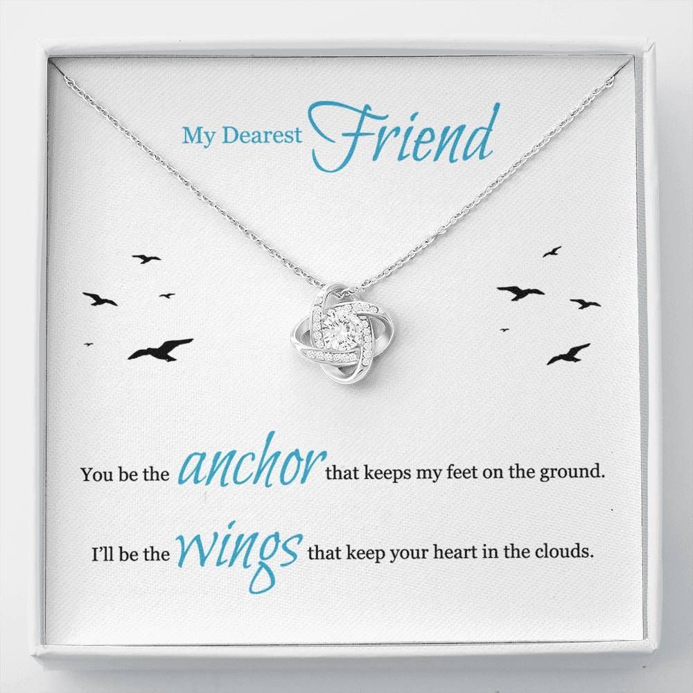 I'll Be The Wings Love Knot Necklace For Friend