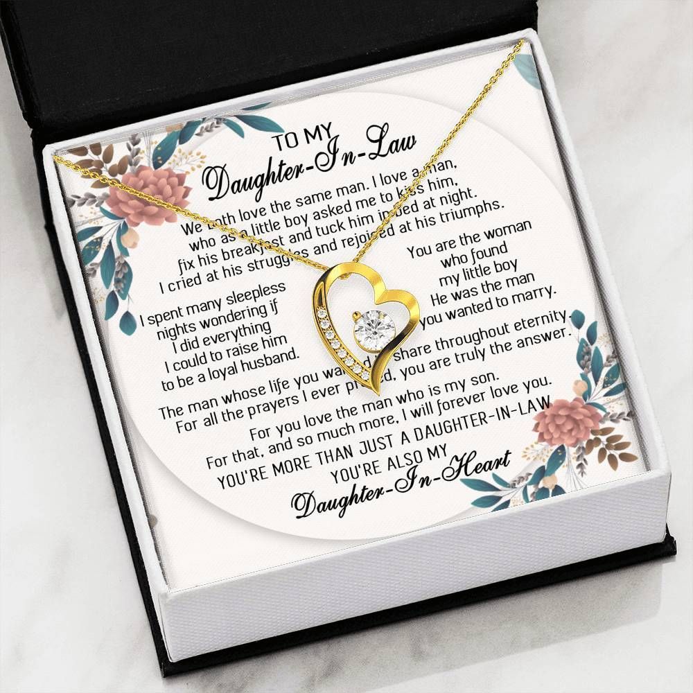 I'll Forever Love You 18k Gold Forever Love Necklace Giving Daughter-in-law