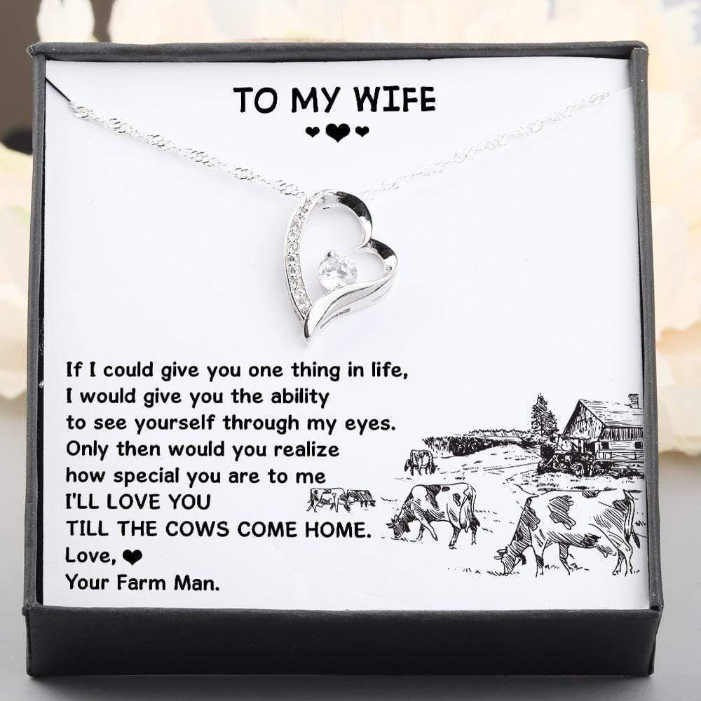 I'll Love You Gift For Wife Silver Forever Love Necklace