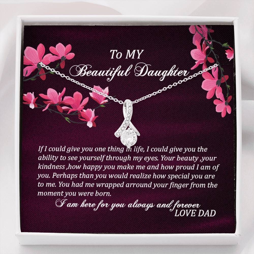 I'm Here For You Alluring Beauty Necklace Present For Daughter