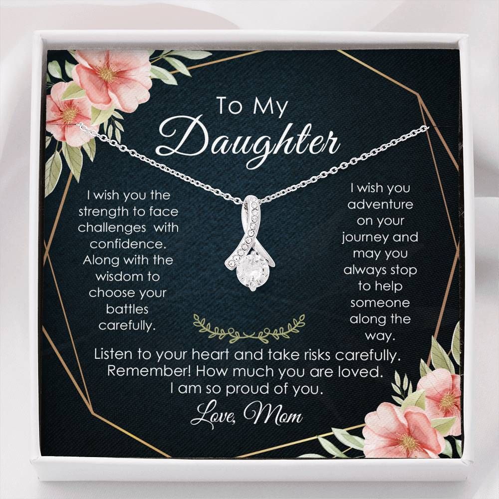 I'm So Proud Of You Mom Giving Daughter Alluring Beauty Necklace
