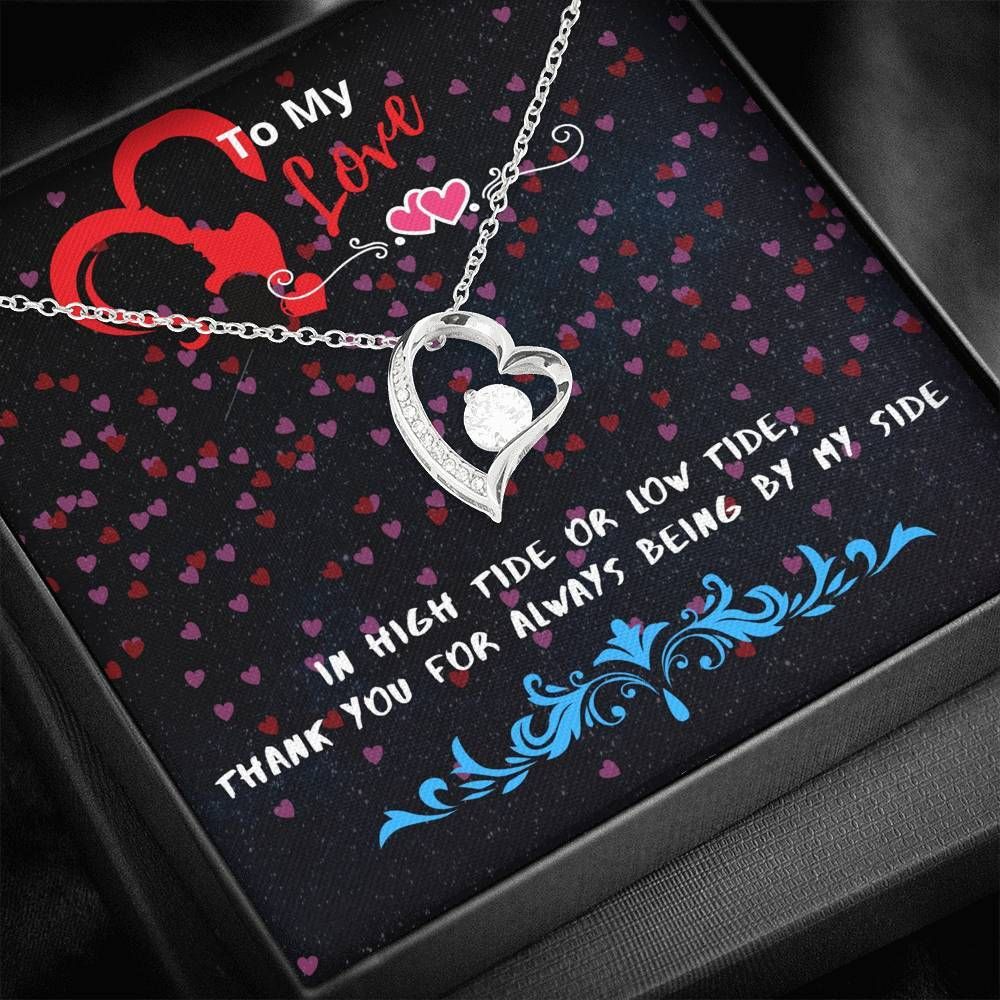 In High Tide Or Low Tide Forever Love Necklace Gift For Her