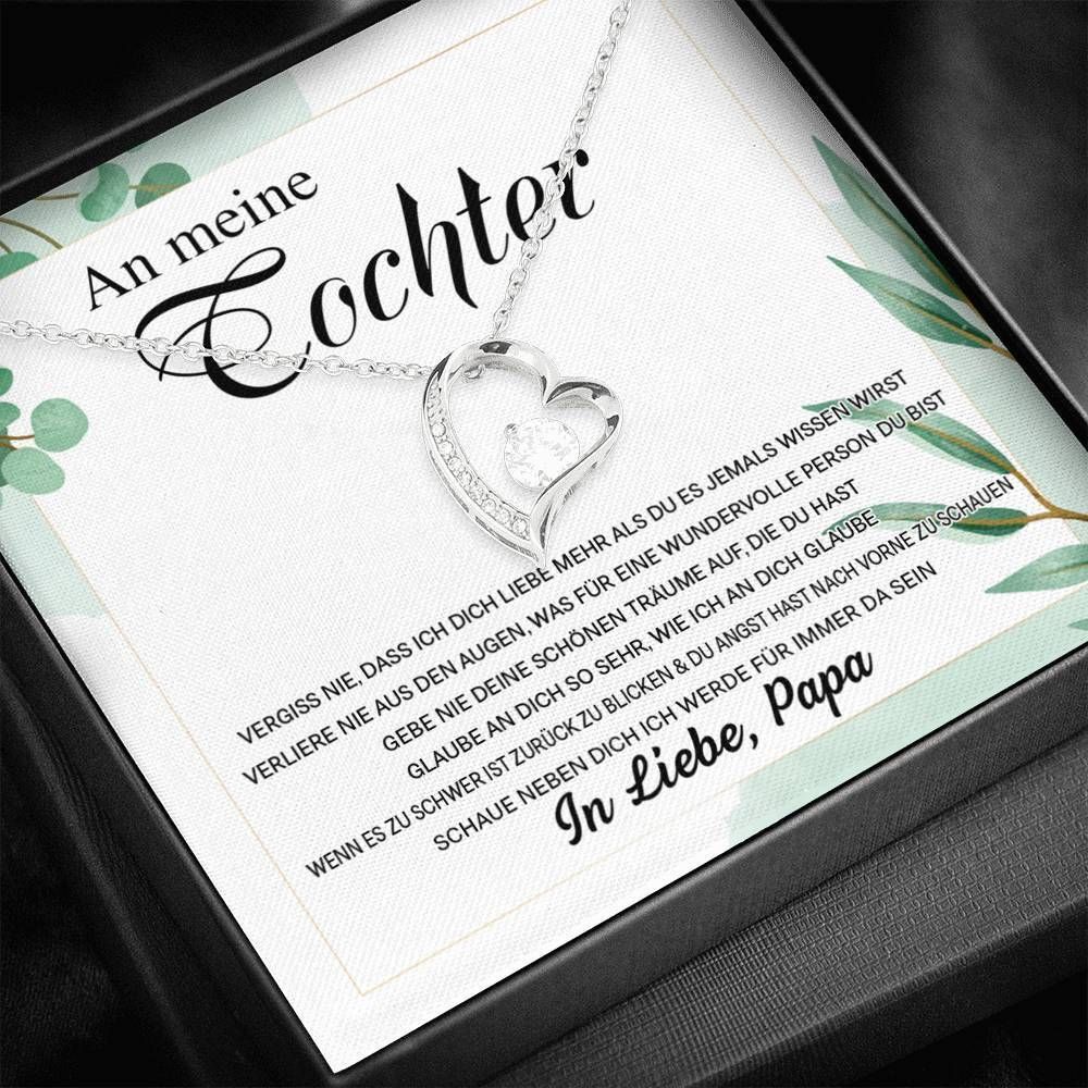 In Liebe Papa Giving An Meine Tochter Forever Love Necklace