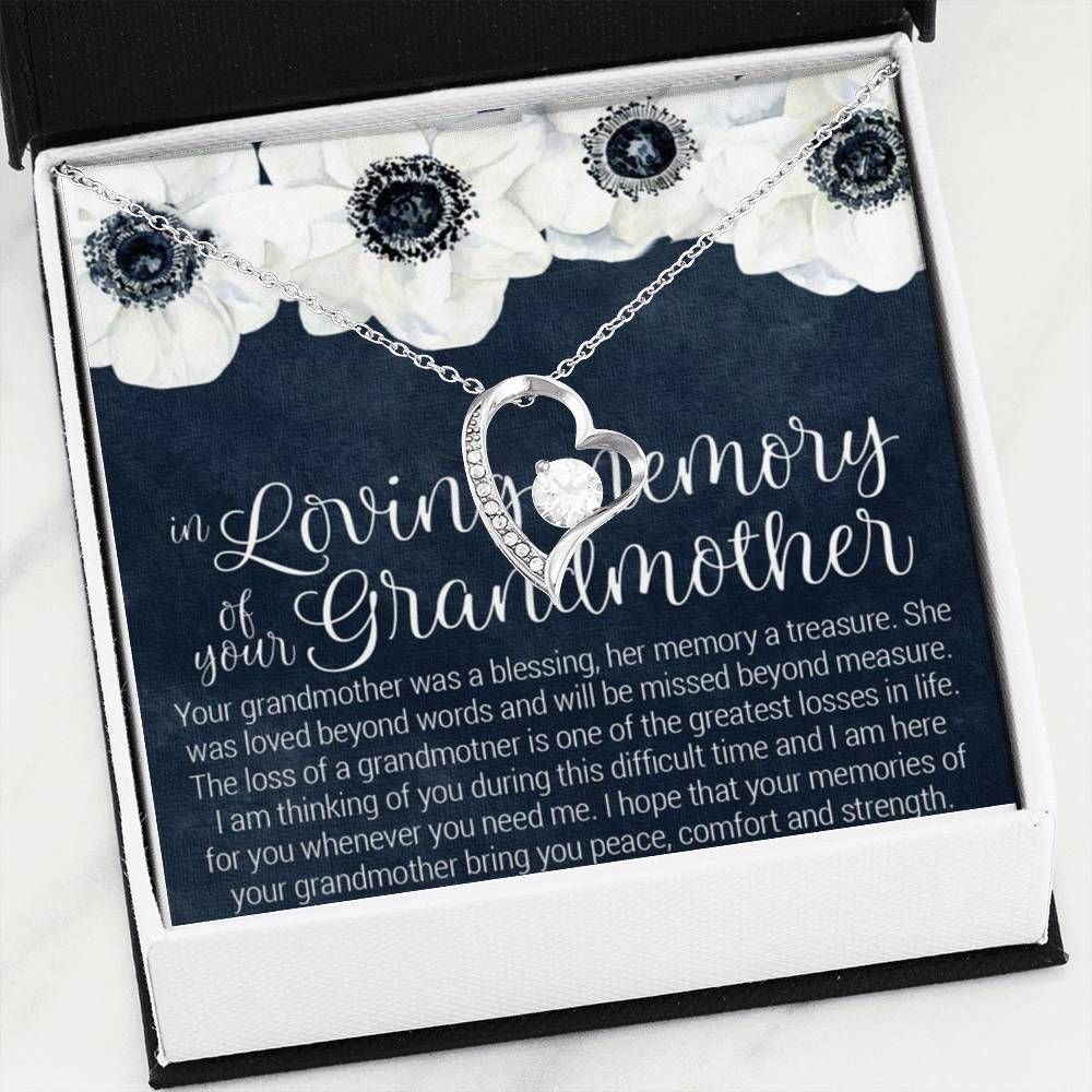 In Loving Memory Of Your Grandmother Forever Love Necklace
